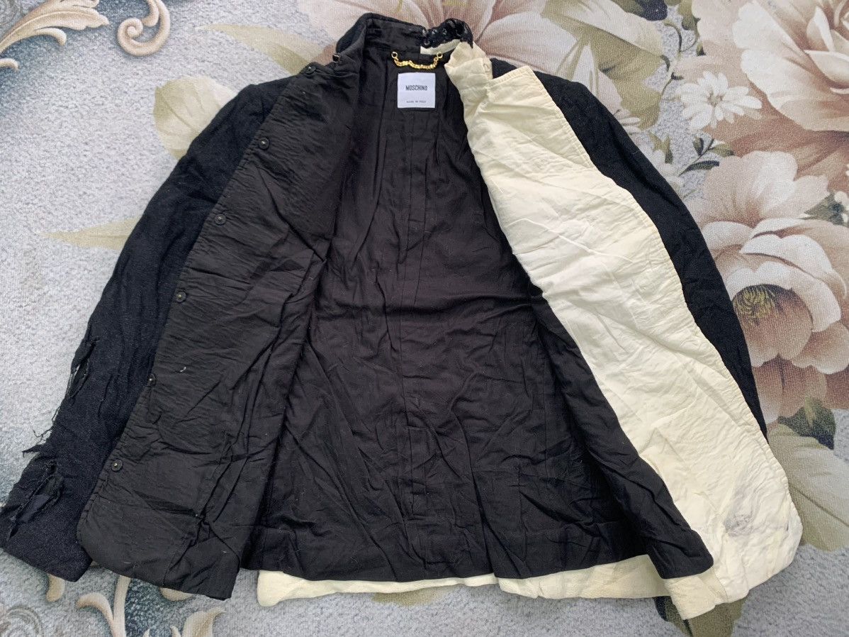 Moschino Rare Distress Constructed Design Moschino Wool Jacket Size L / US 10 / IT 46 - 14 Thumbnail