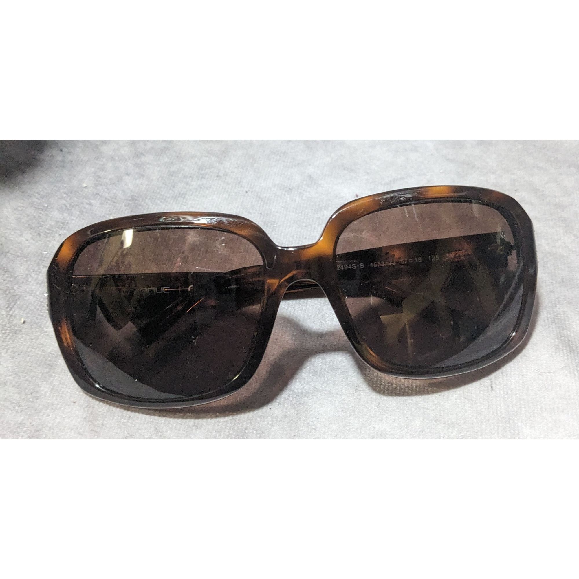 Vogue Vogue Rhinestone Glam Tortoise Sunglasses Size ONE SIZE - 3 Thumbnail
