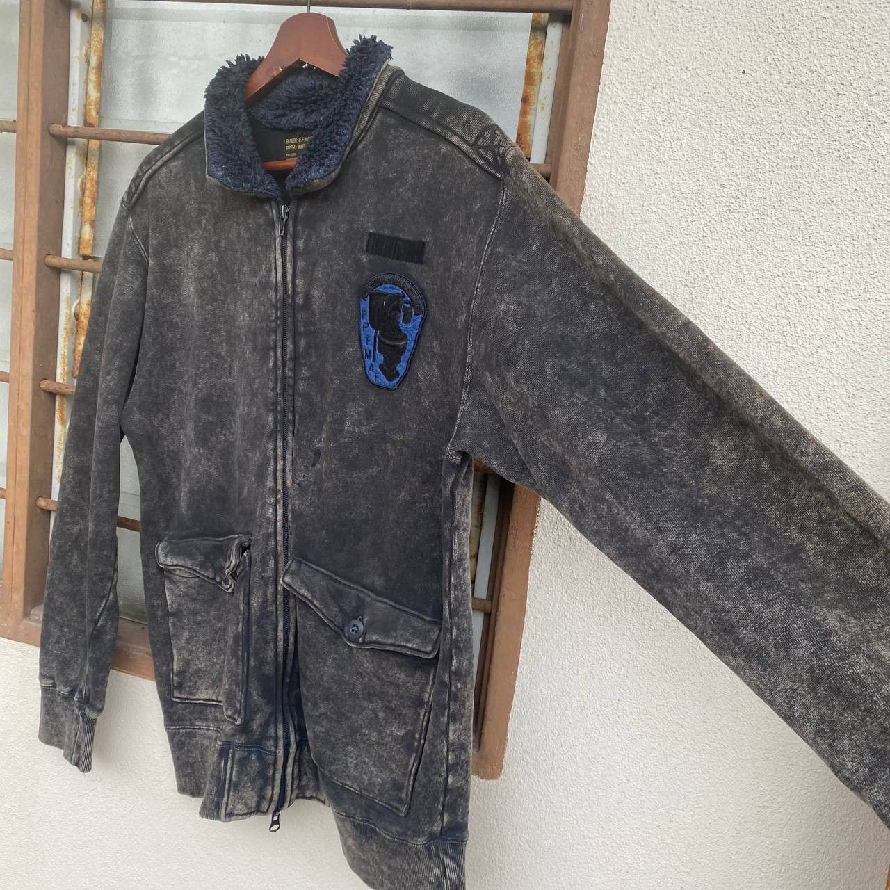 PPFM × Vintage VINTAGE PPFM WINTER FLYING FADED BLACK SHERPA COLLAR Size US M / EU 48-50 / 2 - 14 Thumbnail