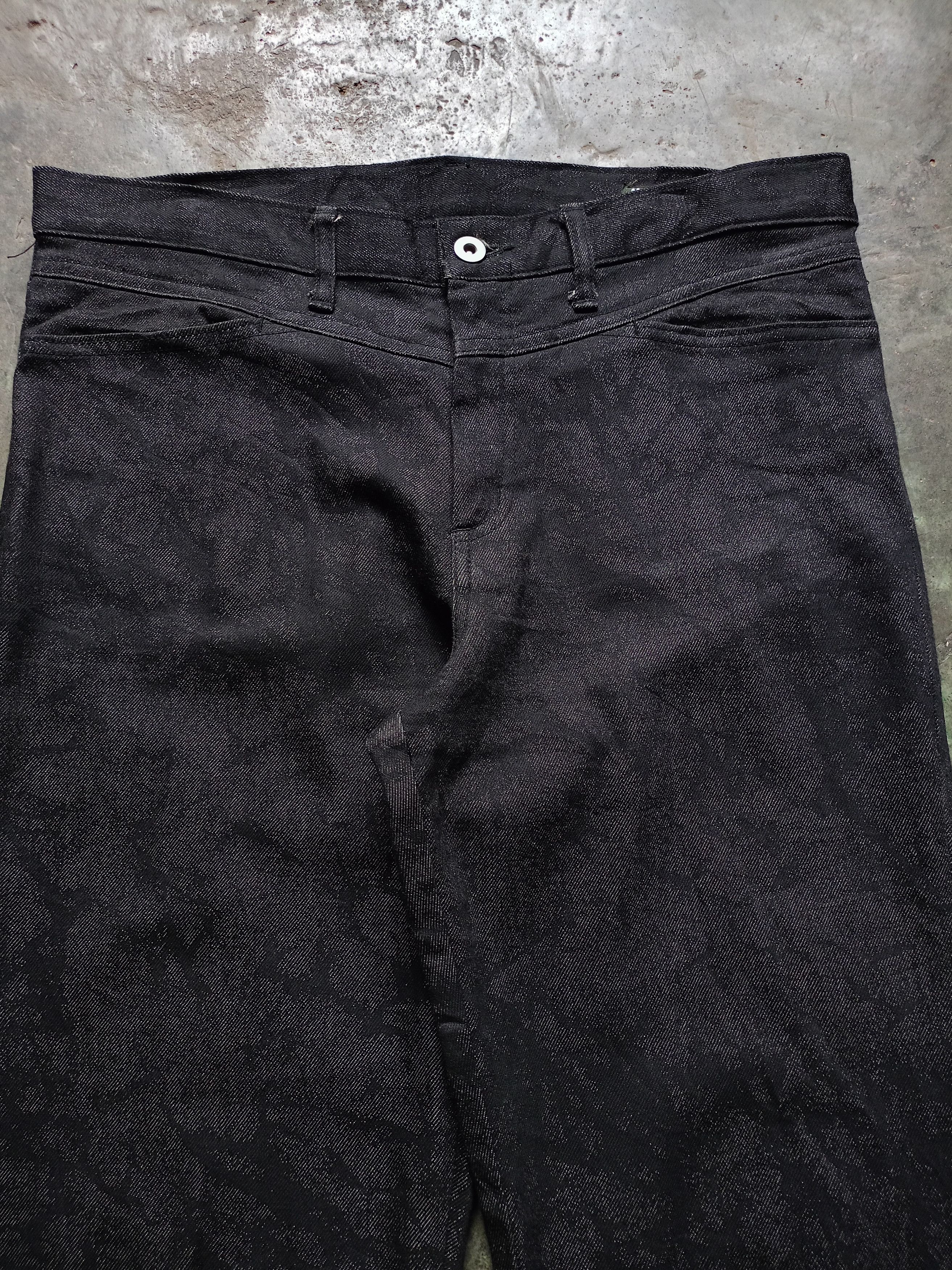 Japanese Brand Movin gear Division Waxed Denim Pants Size US 33 - 5 Thumbnail