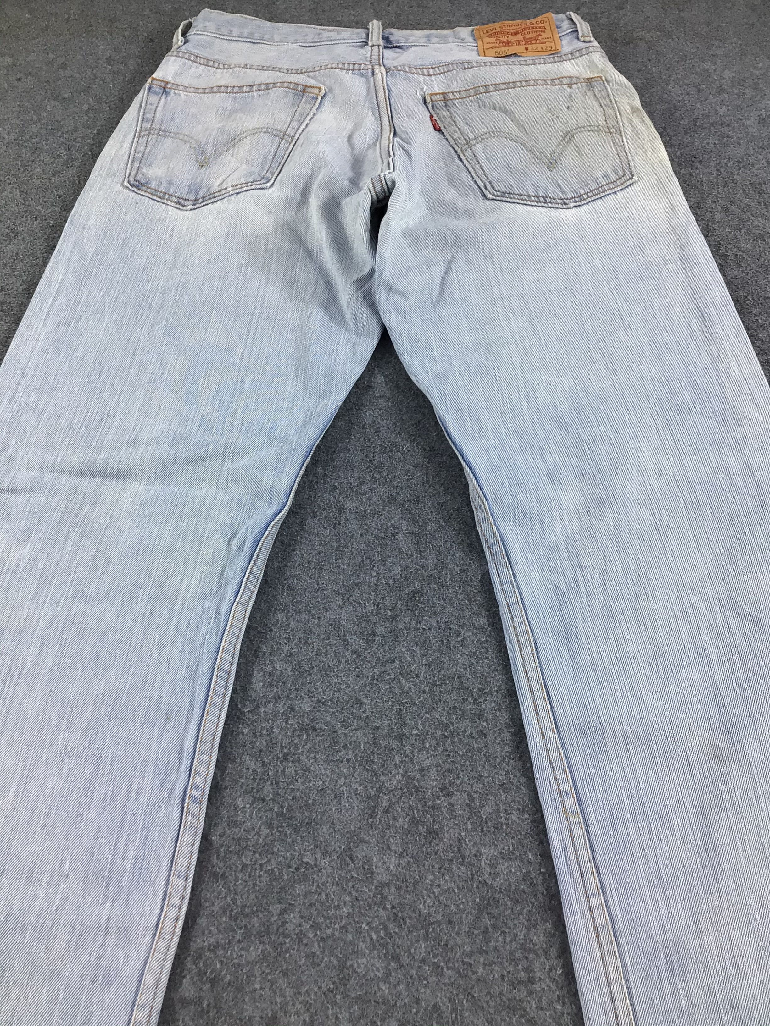 Levi's Vintage Levis 505 Jeans Regular Fit Denim KJ167 Size US 32 / EU 48 - 4 Thumbnail