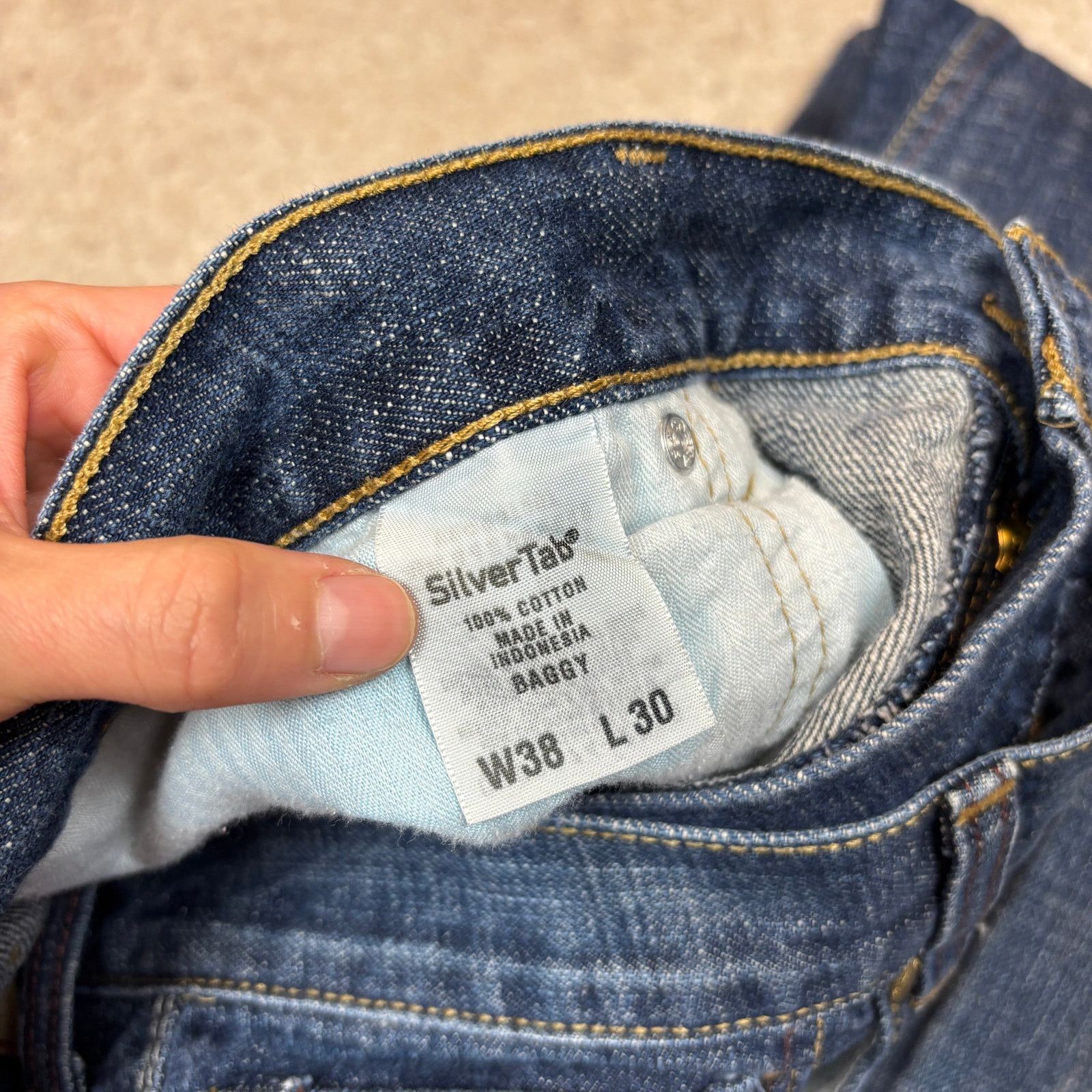 Levi's Vintage Y2K Levi's Silvertab Baggy Jeans Skate Men's 38x30 Size US 38 / EU 54 - 12 Thumbnail