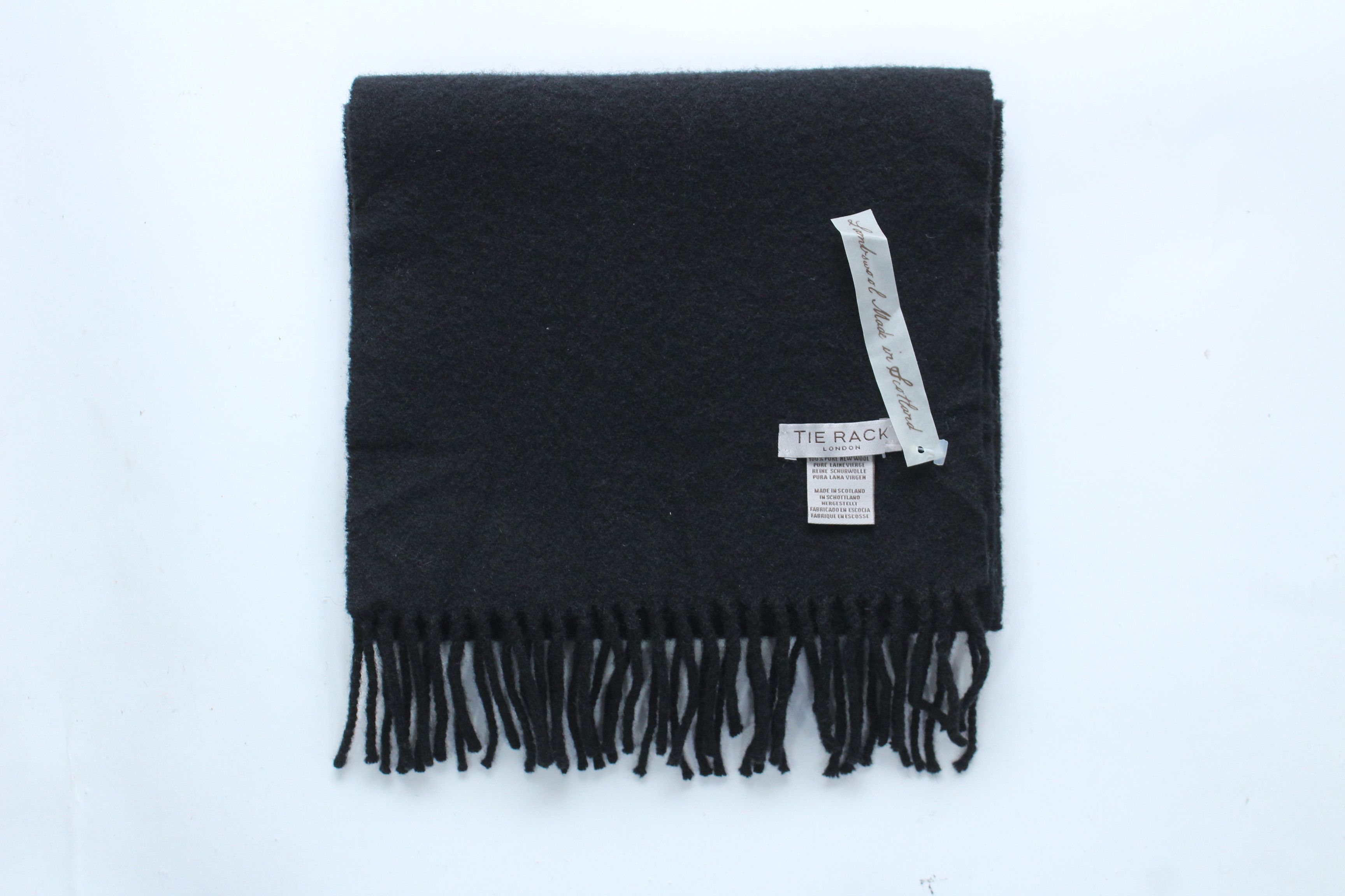 Vintage Tie Rack London Scard Lambswool Made In Scotland New Size ONE SIZE - 11 Thumbnail