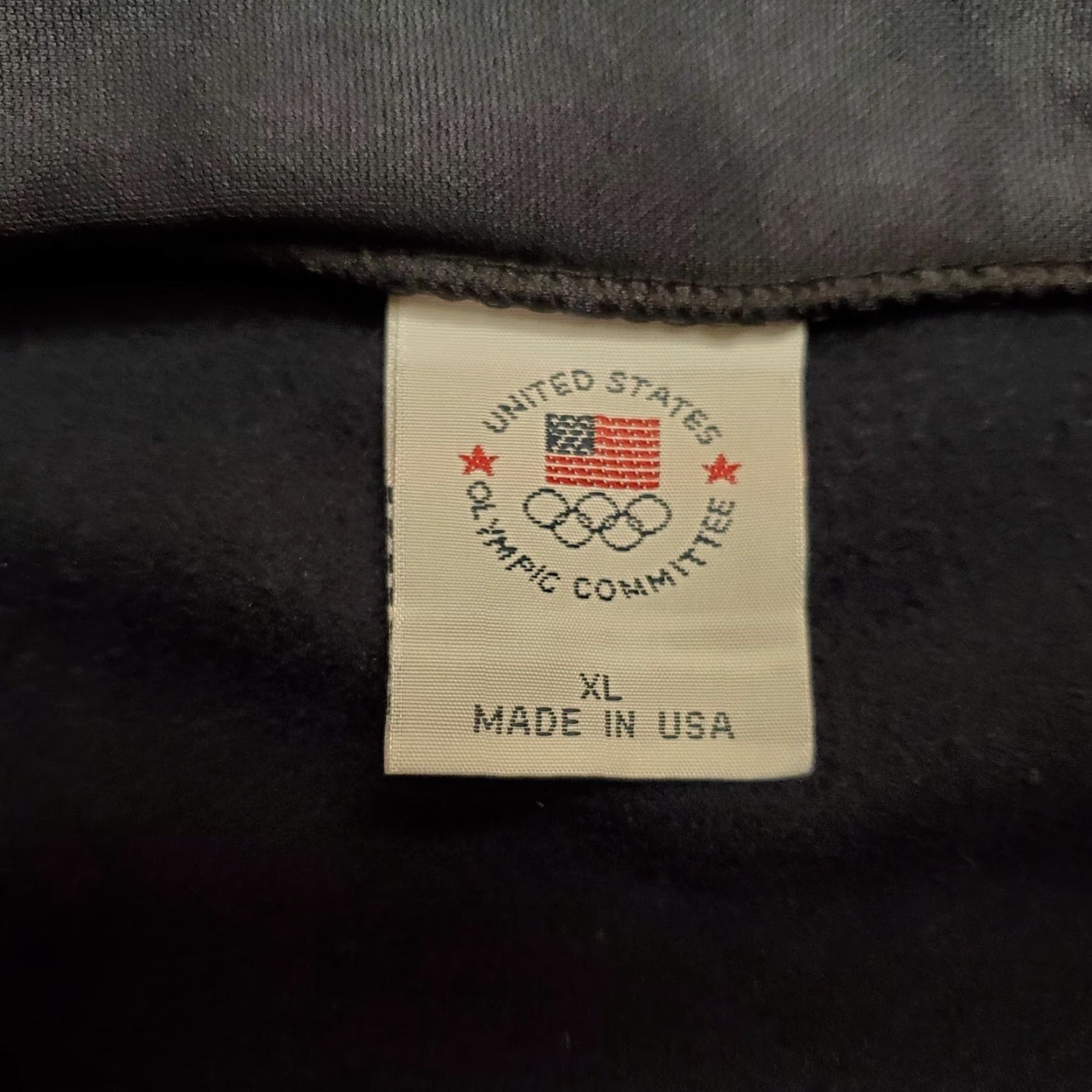 Vintage VINTAGE United States Olympic Committee Jacket Mens XL Black Polyester Full Zip Casual USA Windbreaker Size US XL / EU 56 / 4 - 6 Thumbnail