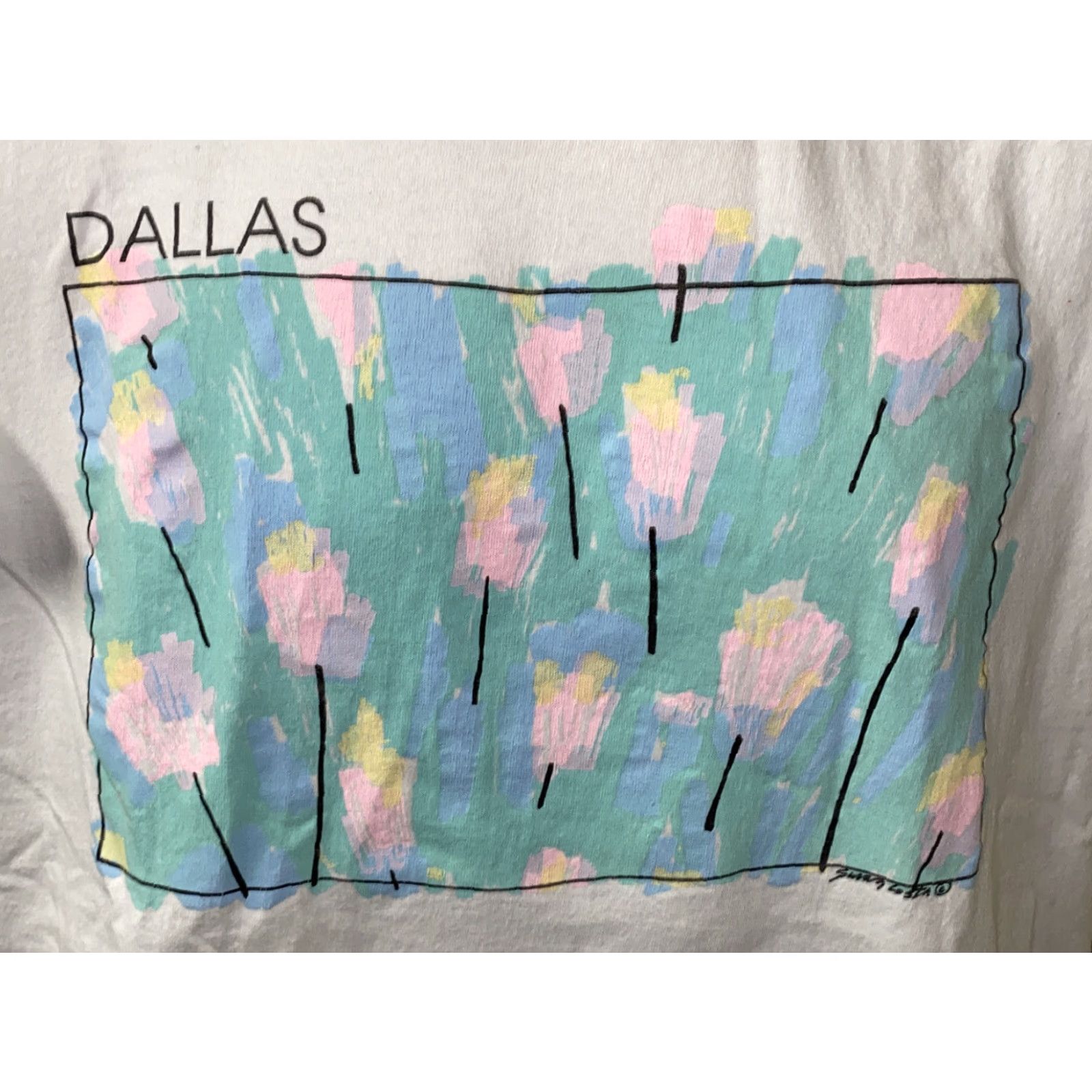 Vintage VINTAGE Tedman Mens White Short Sleeve Dallas TX T-Shirt XL USA Made Size US XL / EU 56 / 4 - 2 Thumbnail