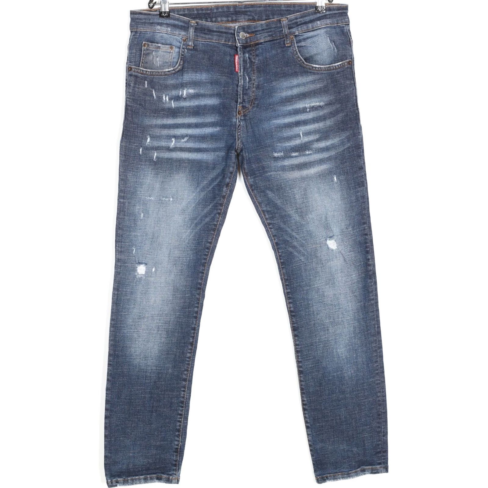 Dsquared2 DSQUARED2 Jeans Men Slim Fit Stretch 34x31 DZ7597 Blue Denim 5-Pocket Designer Vintage No Size US 36 / EU 52 - 2 Thumbnail