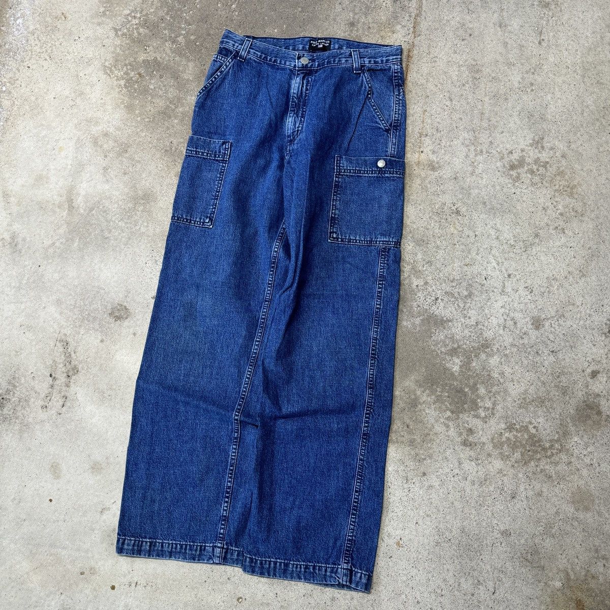 Vintage VINTAGE POLO JEANS BAGGY CARGO SKATER DENIM JEANS 28x29in Size US 28 / EU 44 - 4 Thumbnail