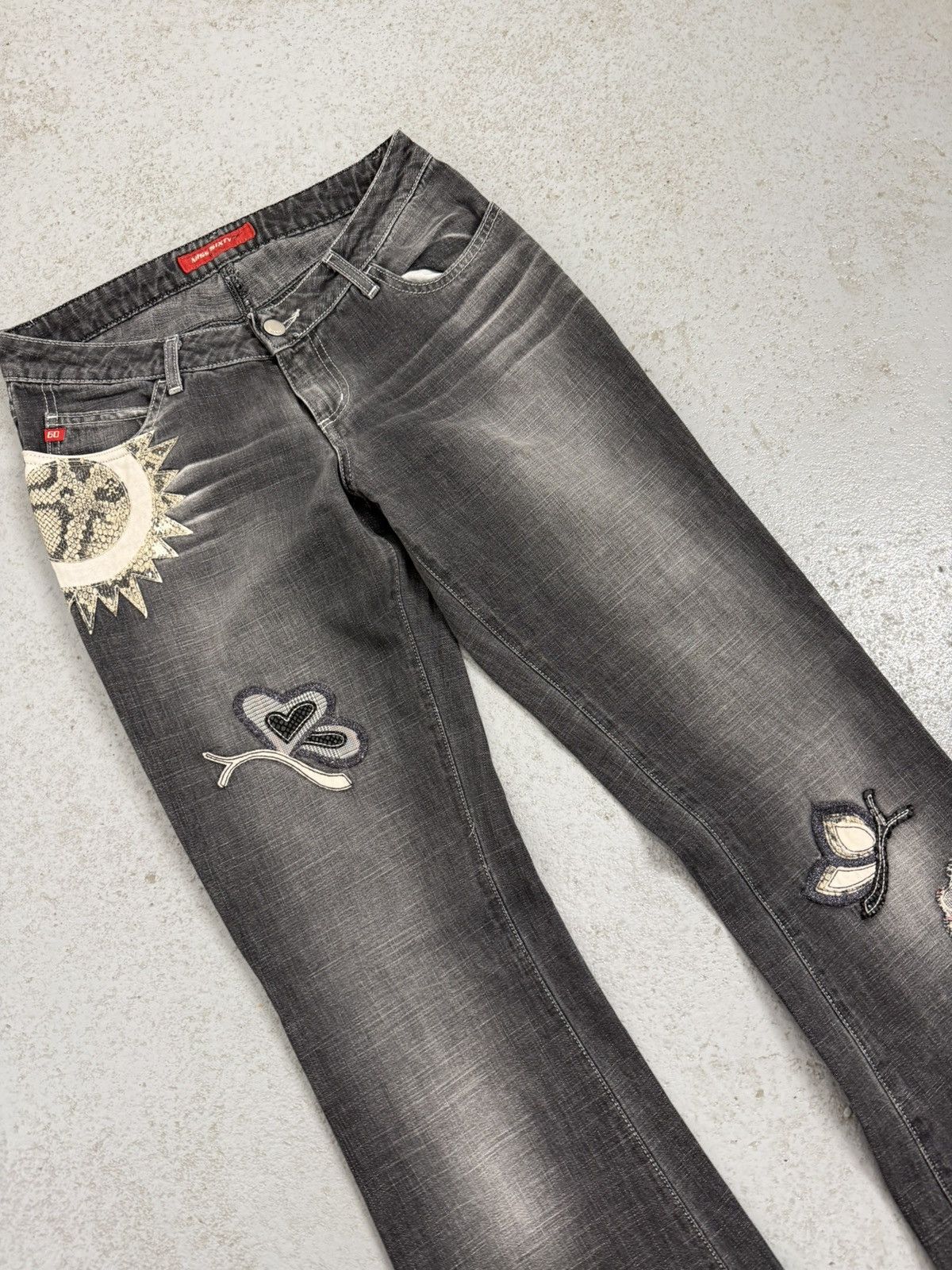 Miss Sixty Miss Sixty Flared Low Rise Jeans Size 29" - 4 Thumbnail