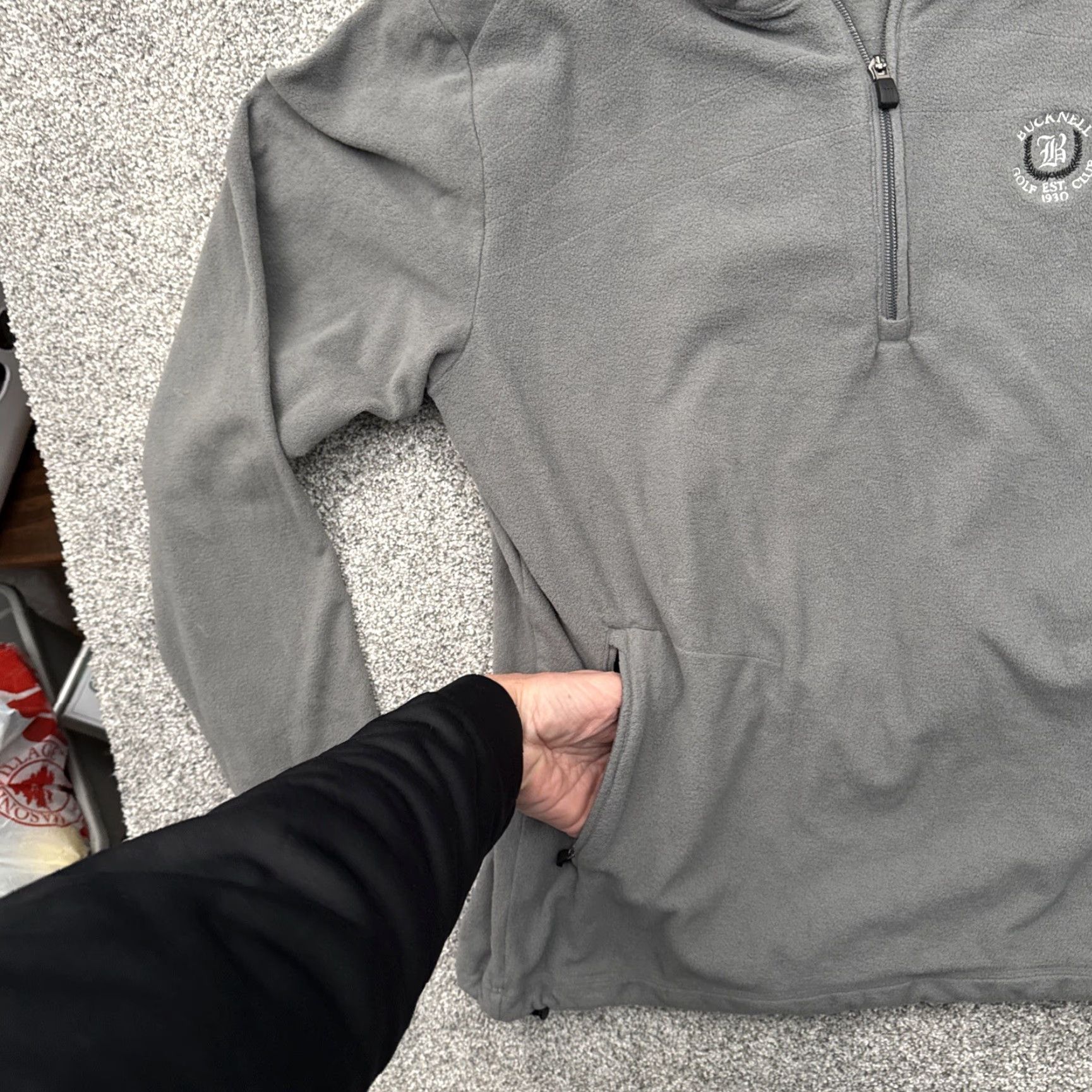 Adidas VINTAGE adidas Bucknell University Fleece Jacket 1/4 Zip XL Men's Gray 1/4 Zip Golf Club Climate Warm Size US XL / EU 56 / 4 - 6 Thumbnail