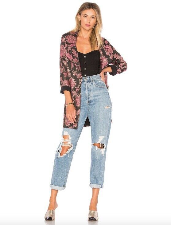 For Love & Lemons For Love and Lemons Luella Layering Coat Metallic Jacquard Size S / US 4 / IT 40 - 2 Thumbnail
