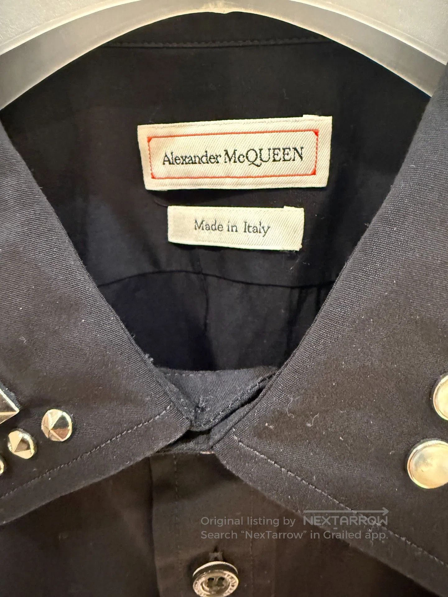 Alexander McQueen Alexander McQueen Rivet Collar Cotton Shirt. Size US M / EU 48-50 / 2 - 3 Thumbnail