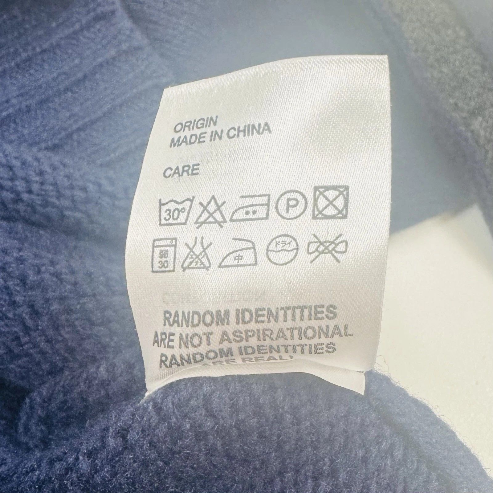 Random Identities KN-29 Wool Sweater Mens M Navy Gray Designed Berlin Size US M / EU 48-50 / 2 - 10 Thumbnail