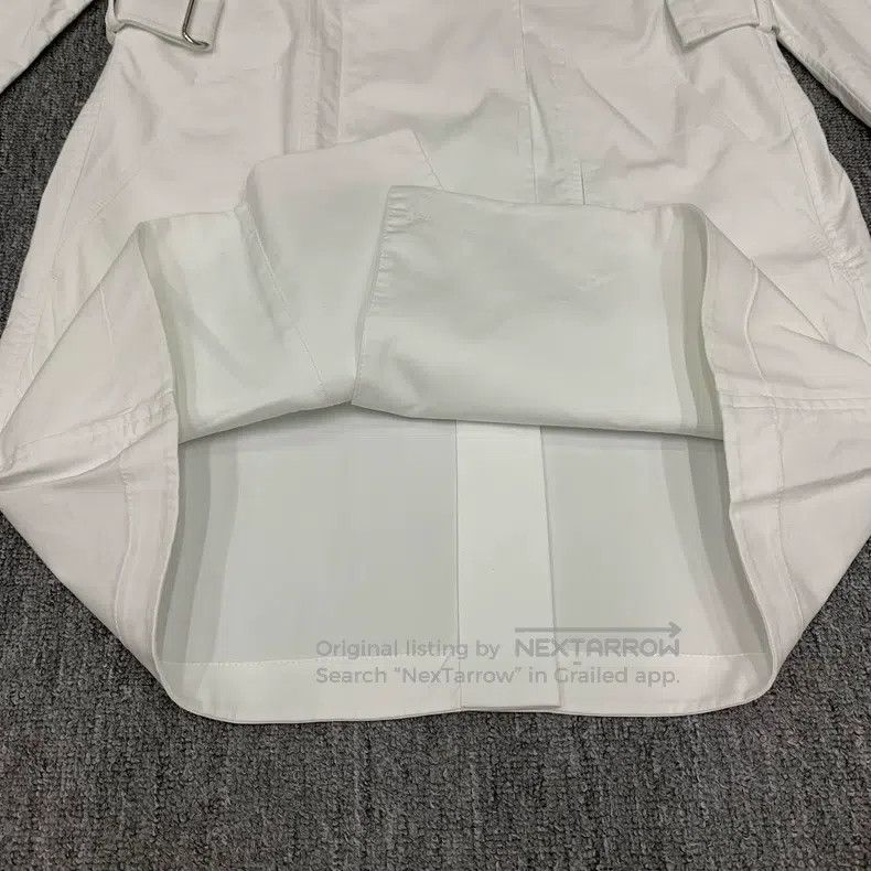 Hermes Hermes White Windbreaker Jacket Size XXS / US 00 / IT 34 - 9 Thumbnail