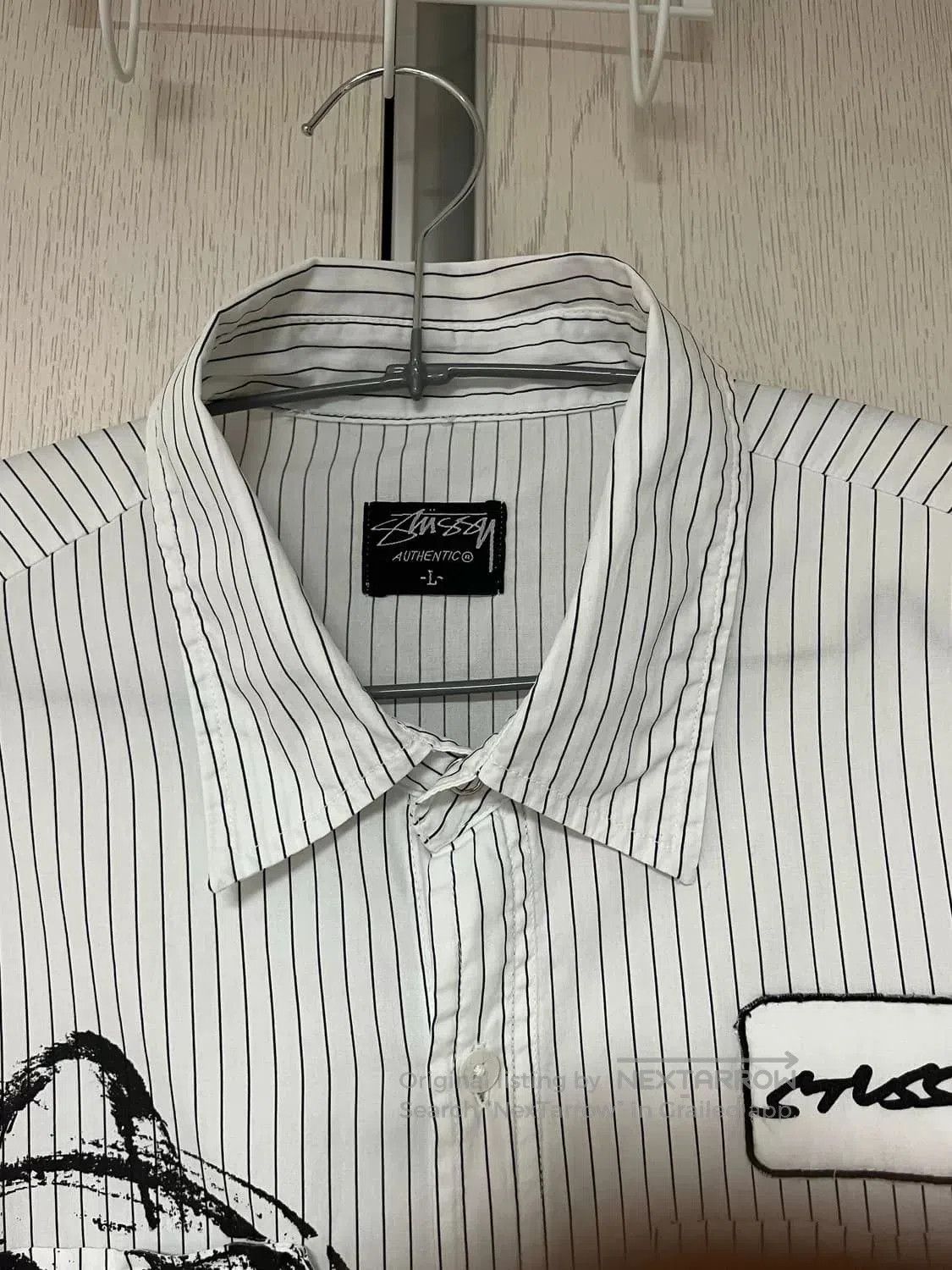 Stussy Stussy Vintage Graffiti Striped Shirt. Size US L / EU 52-54 / 3 - 3 Thumbnail