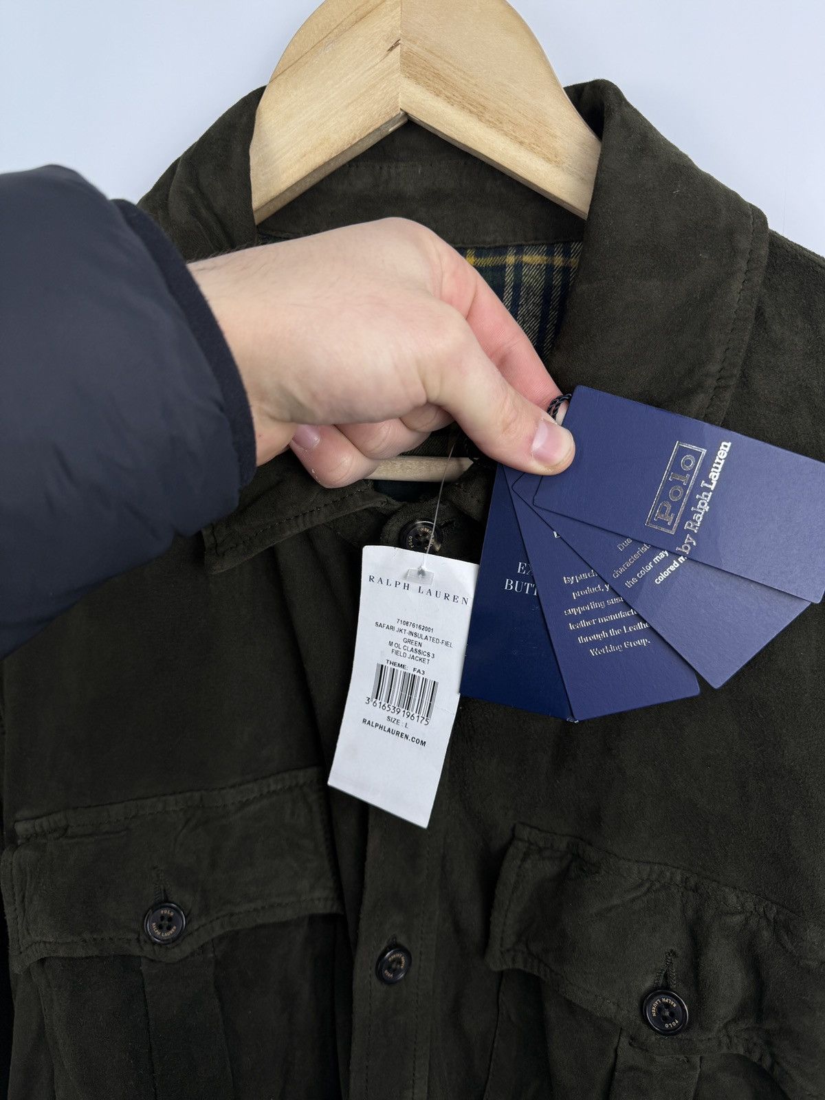 Polo Ralph Lauren 🇺🇸 NEW❗️Ralph Lauren Polo Suede Utility Leather Safari Jacket Size US L / EU 52-54 / 3 - 10 Thumbnail