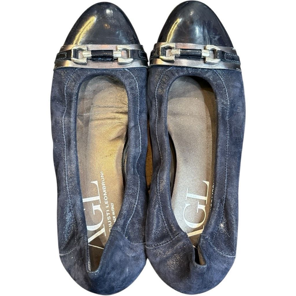 AGLINI AGL Attilio Giusti Leombruni Monika Suede Patent Leather Ita Size US 10.5 / IT 40.5 - 7 Thumbnail