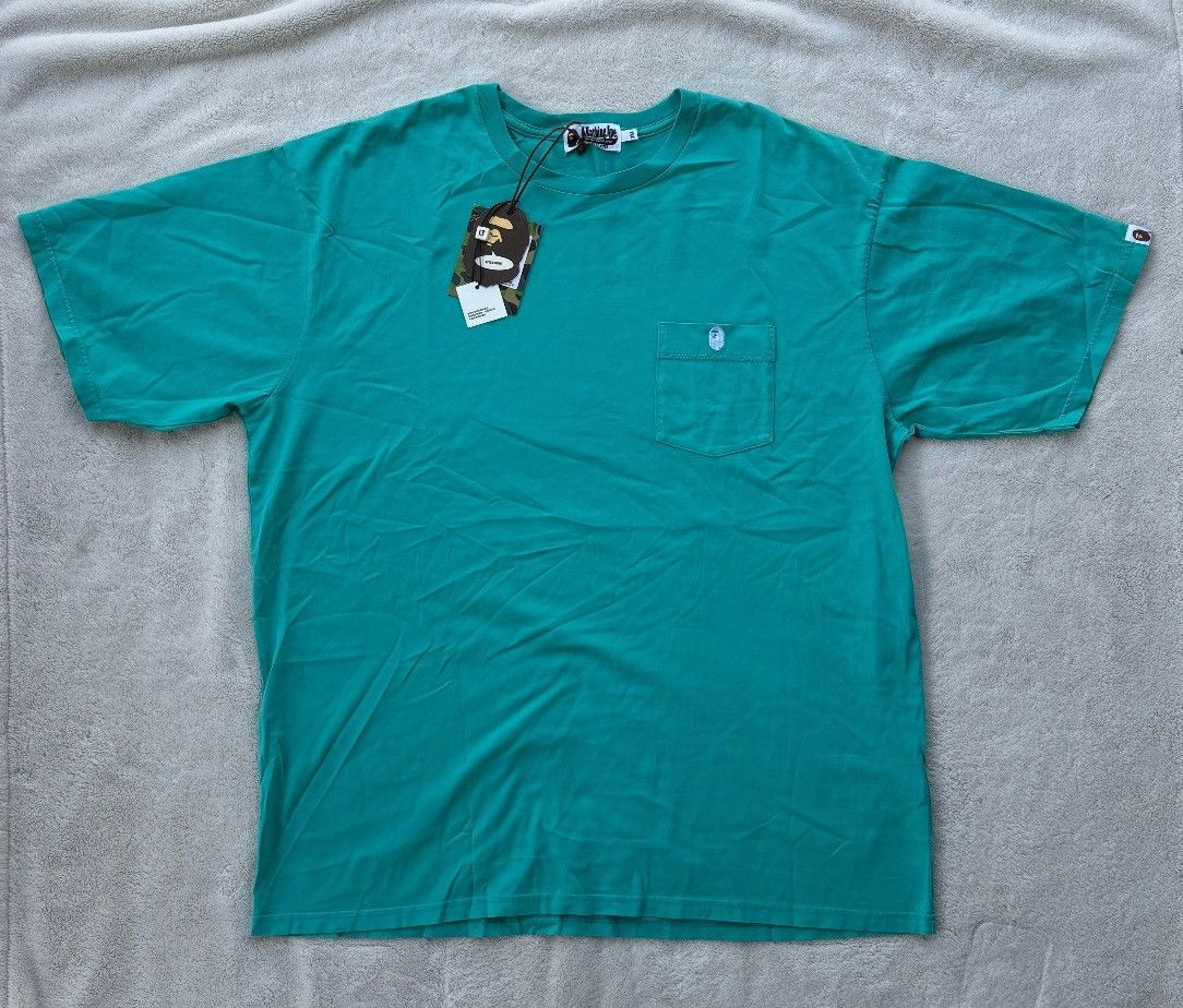 Bape Bape Teal Pocket Logo Tee - 3XL Size US XXL / EU 58 / 5 - 1 Preview