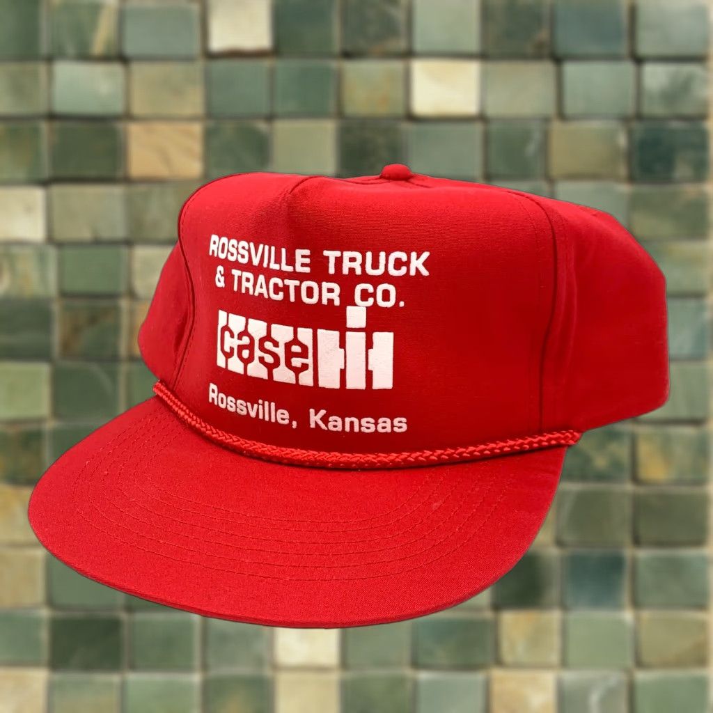Vintage Vintage Rossville Kansas Truck & Tractor Red Snapback Cap User: Vintage Rossville Kansas Truck & Tractor Red Rope Snapback Cap Size ONE SIZE - 1 Thumbnail