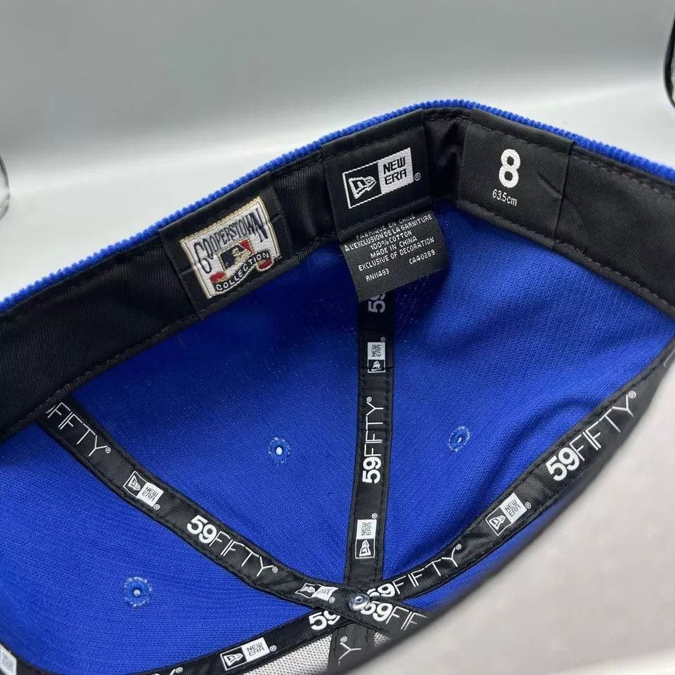New Era Los Angeles LA Dodgers Hat Men 8 Corduroy 59Fifty New Era Size ONE SIZE - 4 Thumbnail