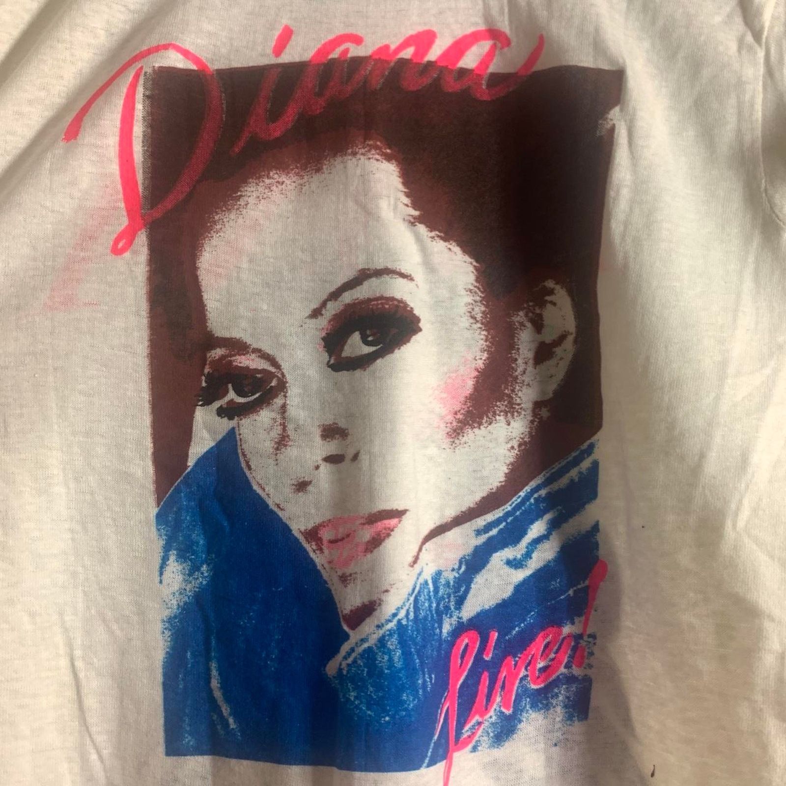 Vintage 80s DIANA ROSS Queen Of Motown ringer graphic tee shirt L Size US L / EU 52-54 / 3 - 8 Thumbnail
