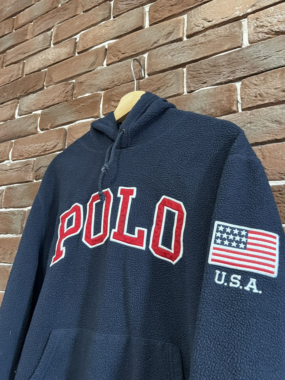 Polo Ralph Lauren Rare Polo Ralph Lauren Sherpa USA Hoodie Hype Streetwear m Size US M / EU 48-50 / 2 - 3 Thumbnail
