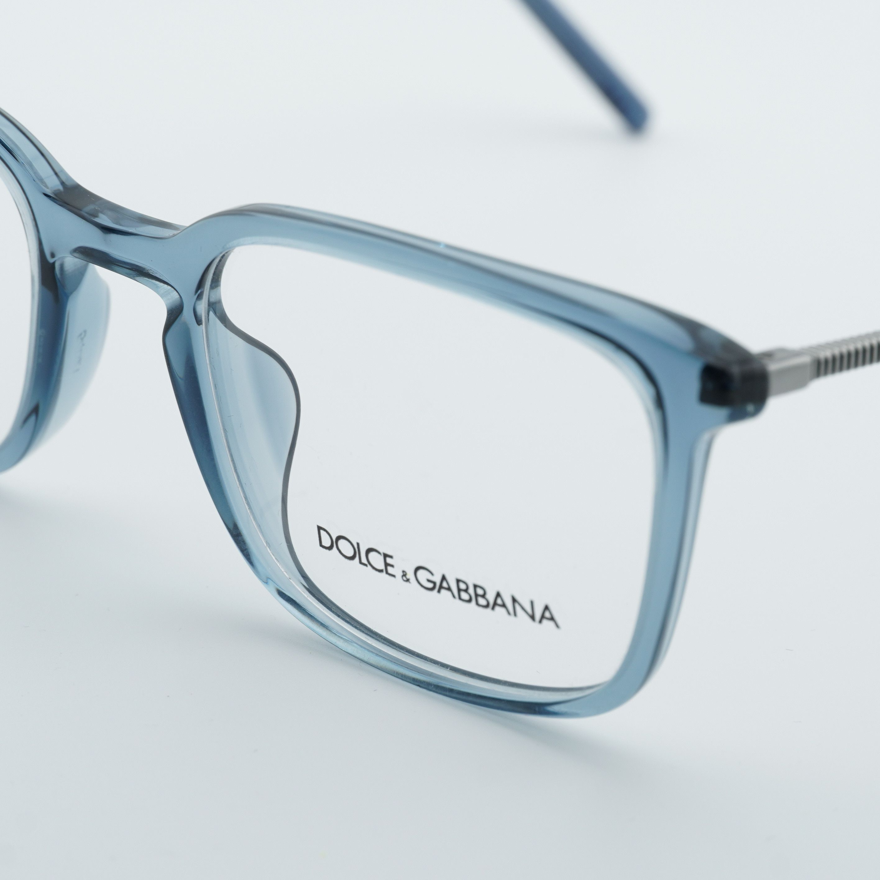 Dolce & Gabbana Dolce & Gabbana DG3349F 3040 Eyeglasses Rectangle Blue Size ONE SIZE - 8 Thumbnail