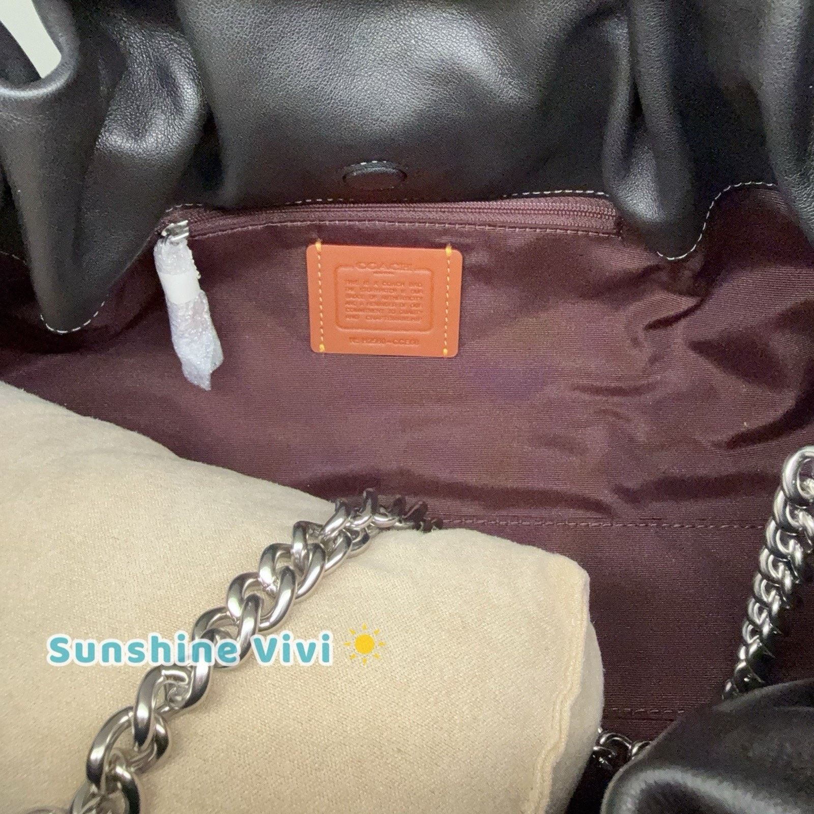 Coach NWT Coach Faye Large Shoulder Bag CCE68 leather Silver/Black Size ONE SIZE - 5 Thumbnail