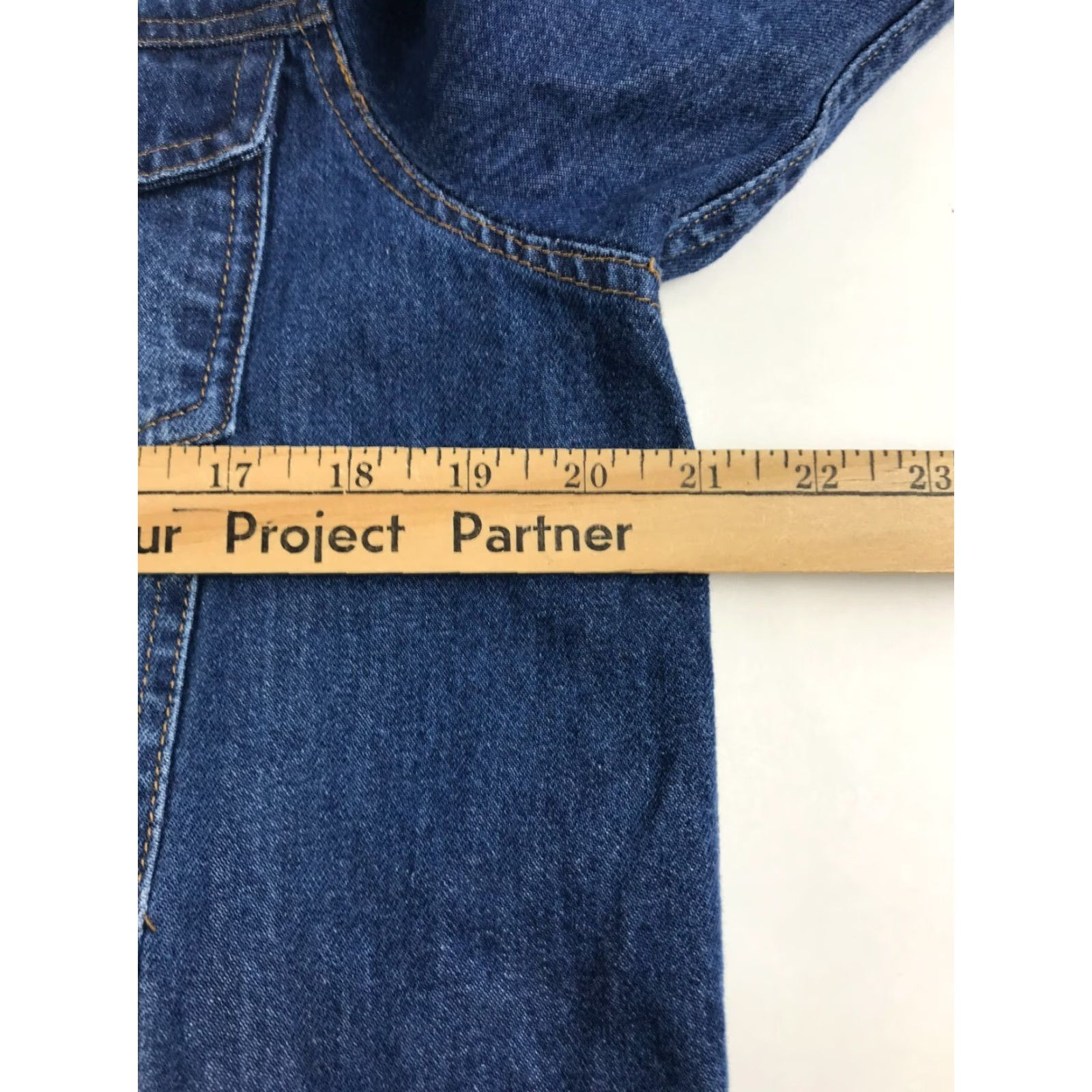 Denime Taxi Denim Shirt Women S Blue Denim Button Up Frayed Hem Distressed Long Sleeve Collared Shirt Dress Vintage No Size S / US 4 / IT 40 - 4 Thumbnail