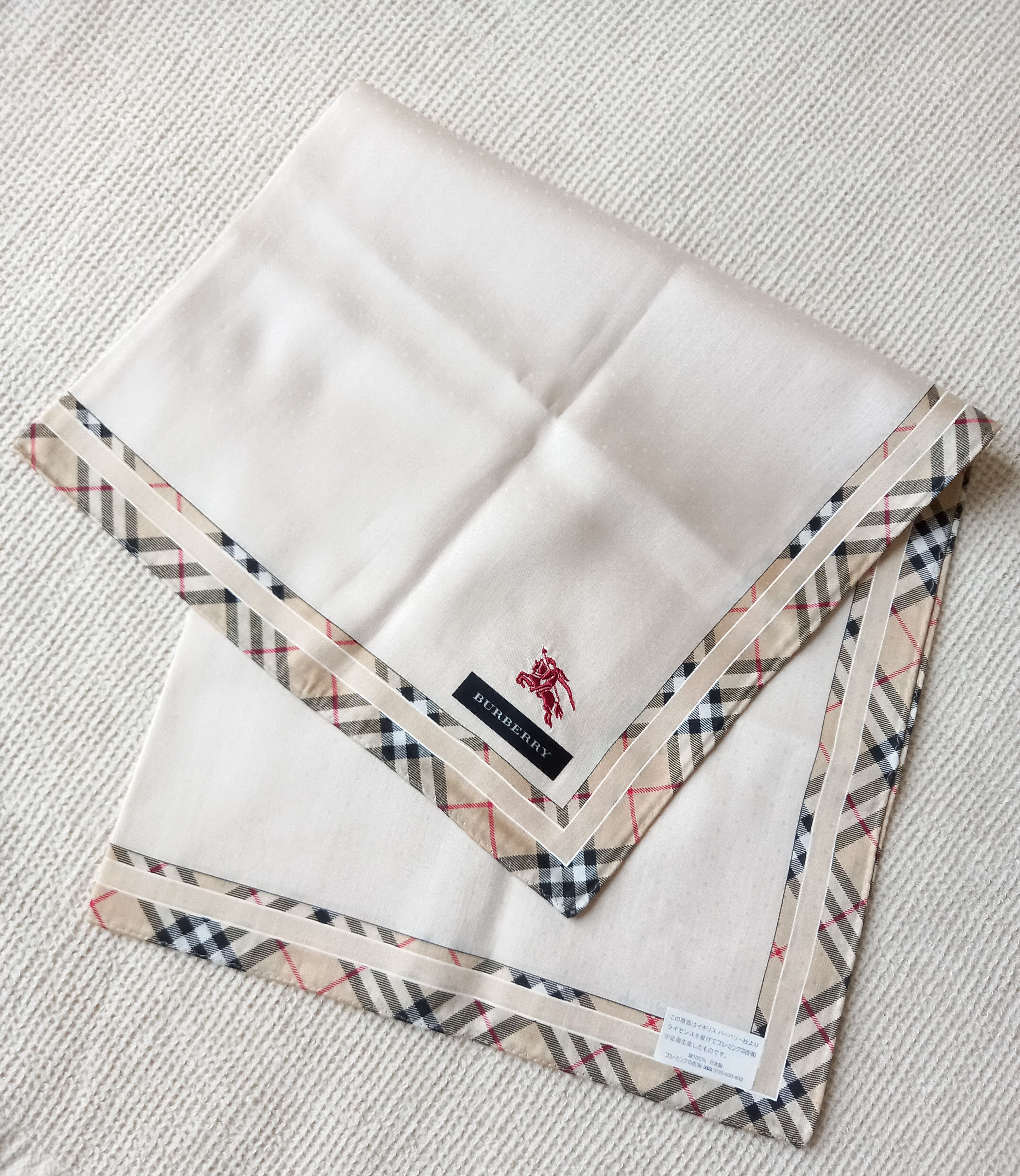 Burberry × Vintage NEW Burberry bandana handkerchief scarf nova check Size ONE SIZE - 1 Thumbnail