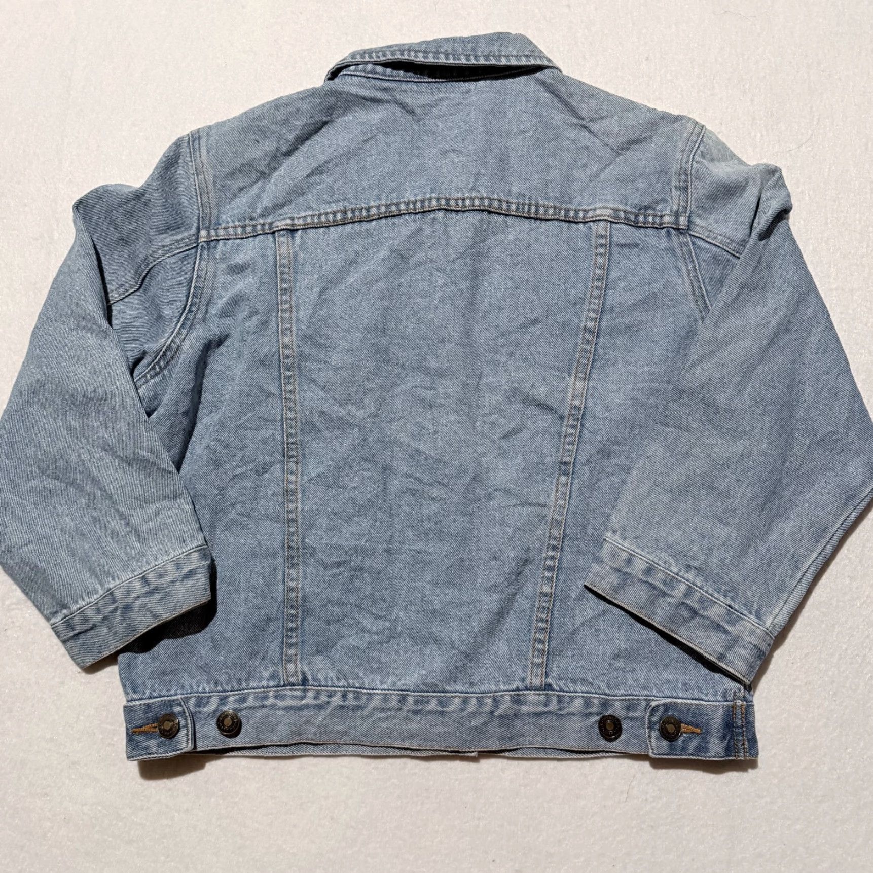 Vintage Vintage Newport News Jeanology Denim Trucker Jacket Blue Classic Women's Size 10 Size 32" / US 10 / IT 46 - 2 Thumbnail