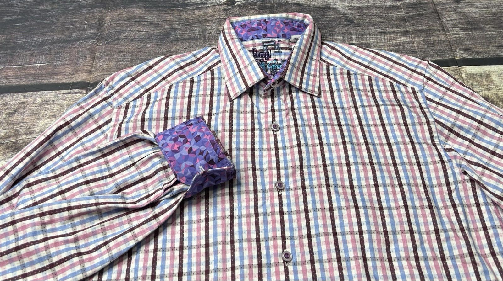Robert Graham Robert Graham Shirt Men's Medium Classic Fit Flip Cuff Size US M / EU 48-50 / 2 - 1 Thumbnail