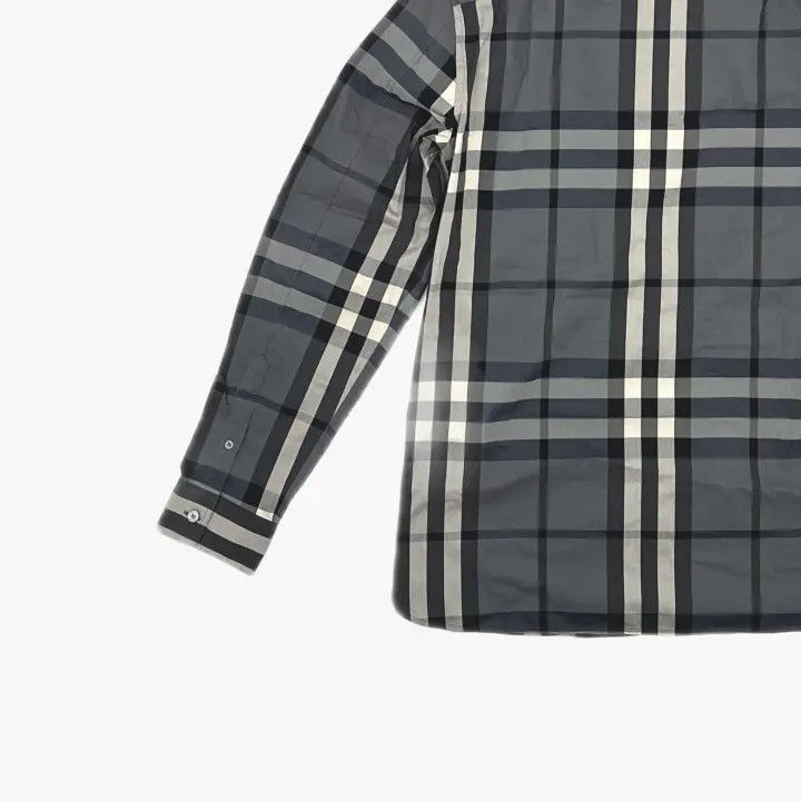 Burberry Burberry Burberry Long Sleeve Shirt in Charcoal Gray-2507 Size US M / EU 48-50 / 2 - 4 Thumbnail