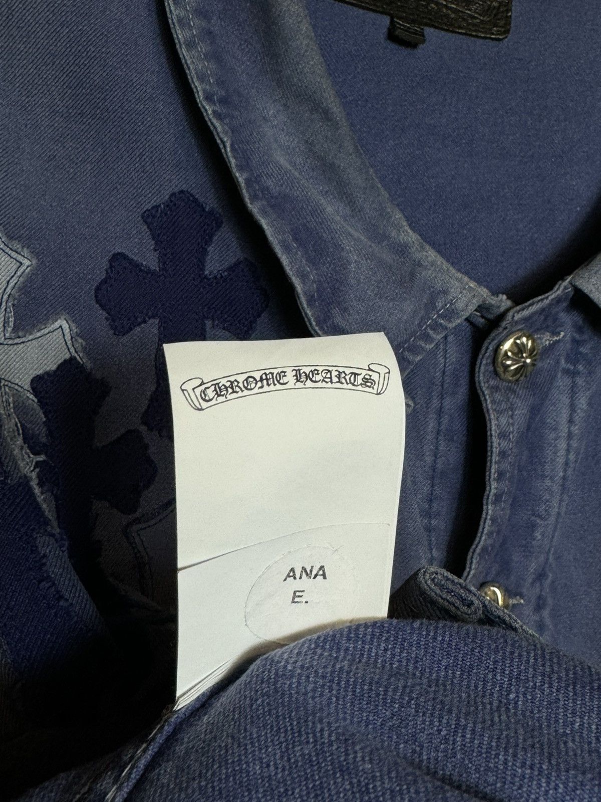 Chrome Hearts Chrome Hearts Cross Patch French Work Wear Jacket XL Size US XL / EU 56 / 4 - 24 Thumbnail
