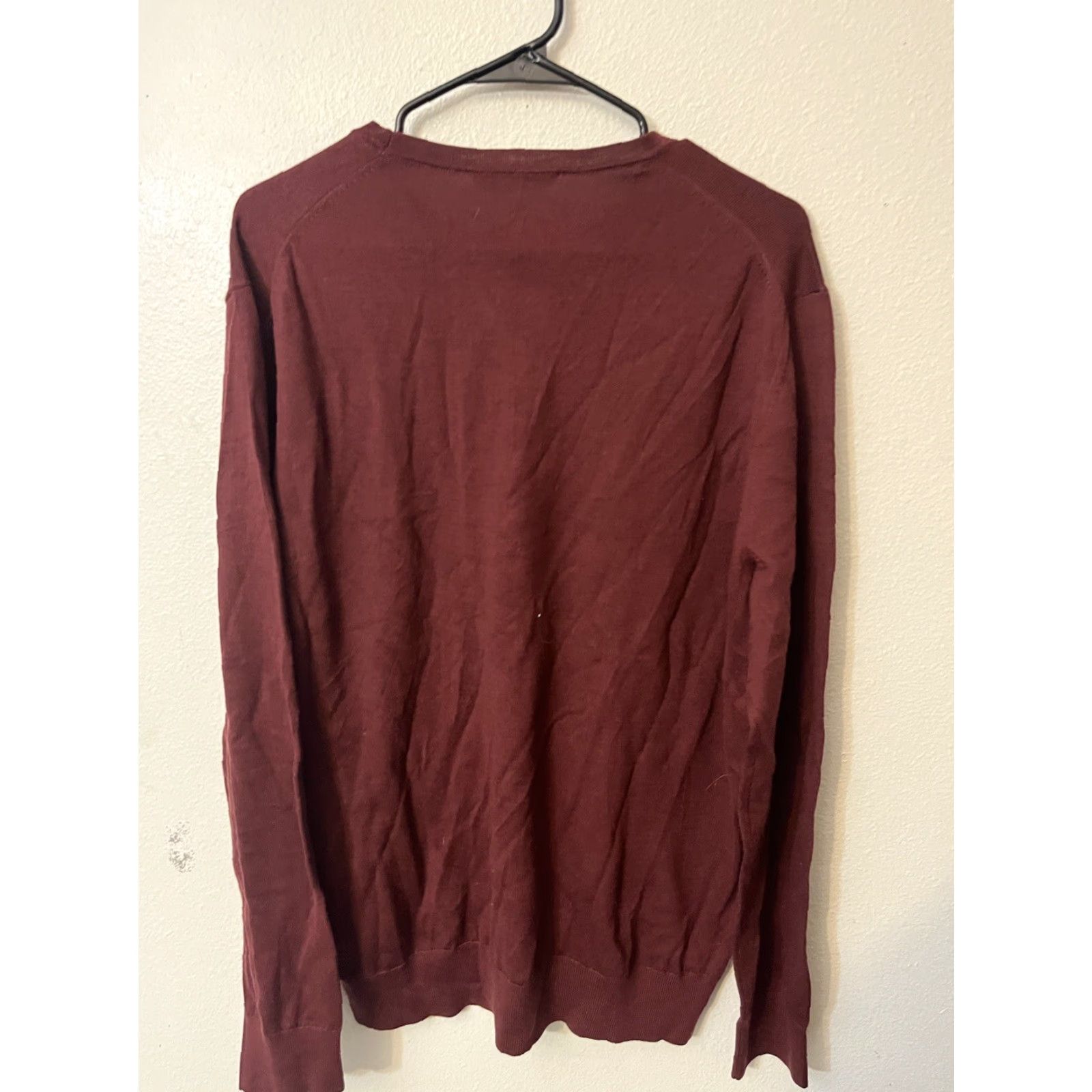 Charles Tyrwhitt VINTAGE Charles Tyrwhitt Sweater Mens Large Maroon Crew Neck Dadcore Size US L / EU 52-54 / 3 - 2 Thumbnail