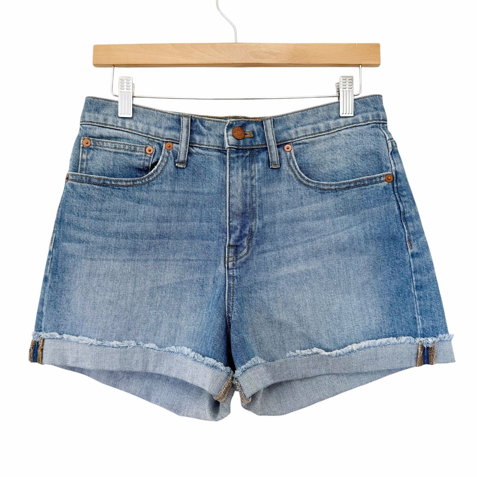 Madewell Madewell Cuffed Denim Jean Shorts Sz 27 Size 27" / US 4 / IT 40 - 1 Thumbnail