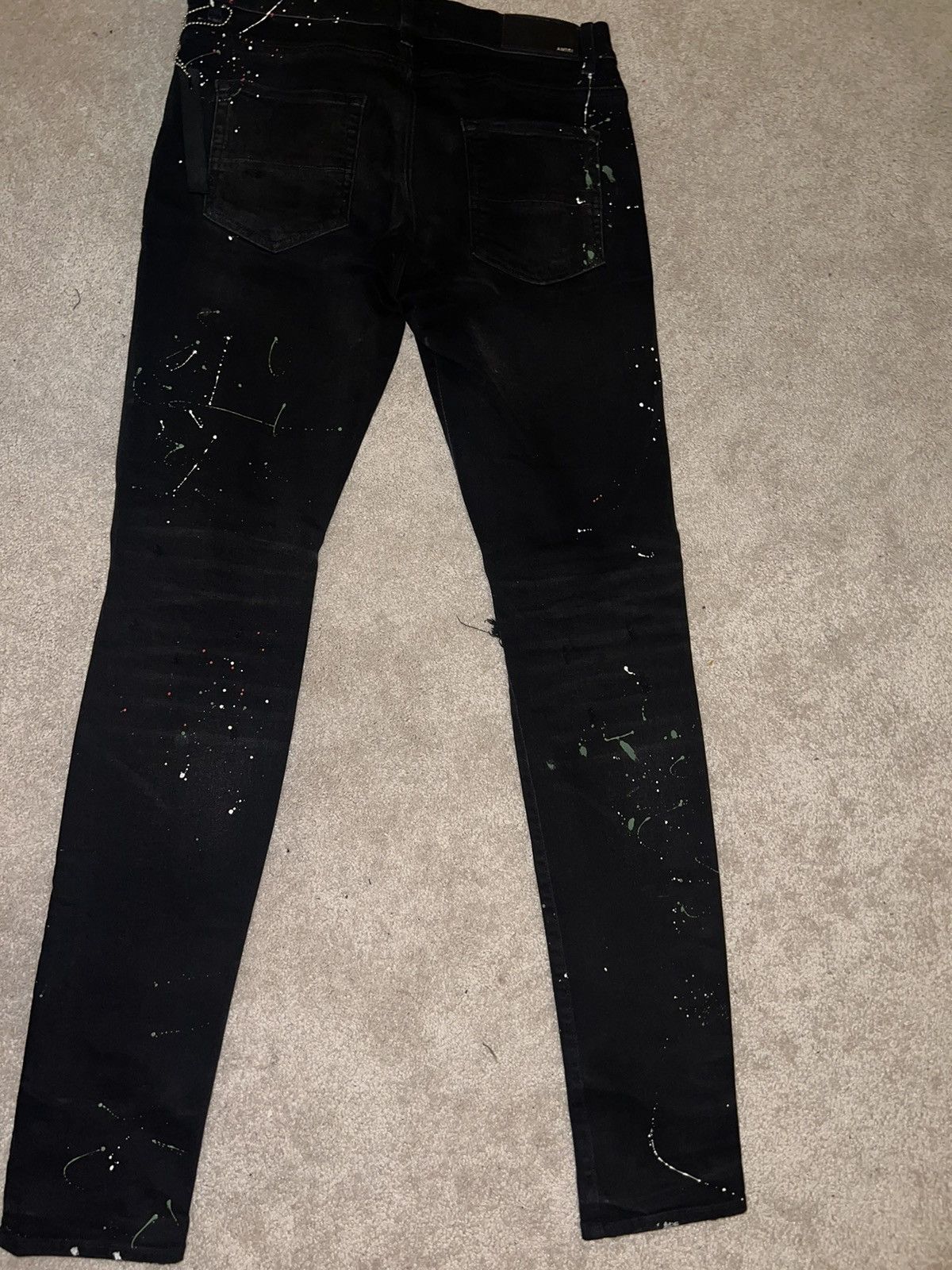 Amiri Amiri “Art Bird Crane Patch” Denim Jeans Size US 33 - 8 Thumbnail