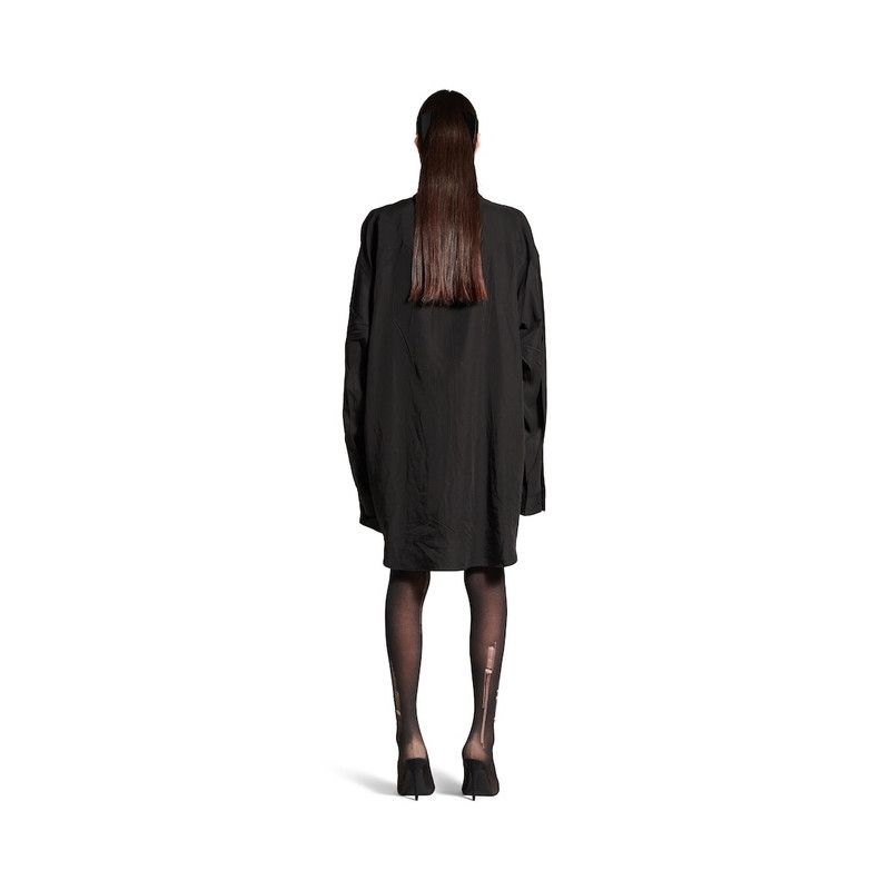 Balenciaga o1srvl11e0426 Fluid Shirt in Black Size XL / US 12-14 / IT 48-50 - 5 Thumbnail