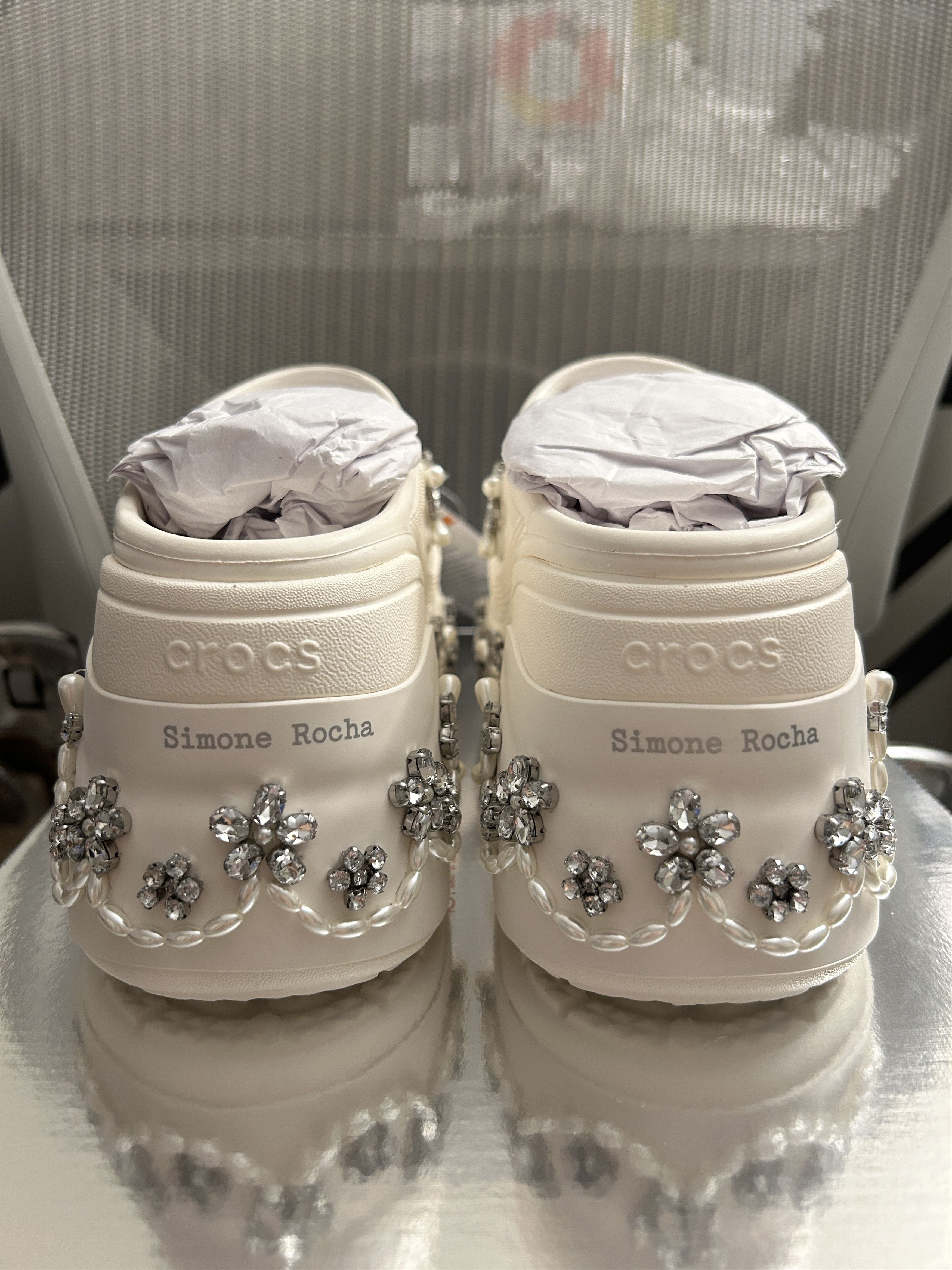 Crocs × Simone Rocha Simone Rocha Crocs Women's Siren (Chalk) Size US 10 / IT 40 - 3 Thumbnail