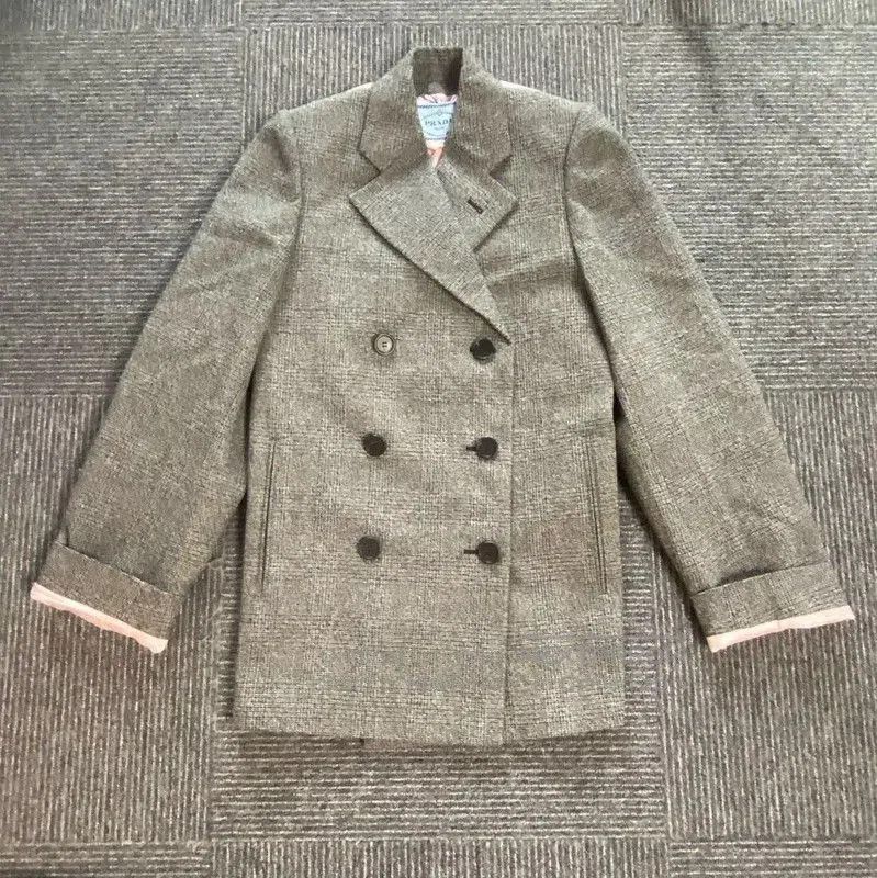 Prada Prada Women’s Double-Breasted Cotton Coat in Dark Gray. Size M / US 6-8 / IT 42-44 - 1 Thumbnail