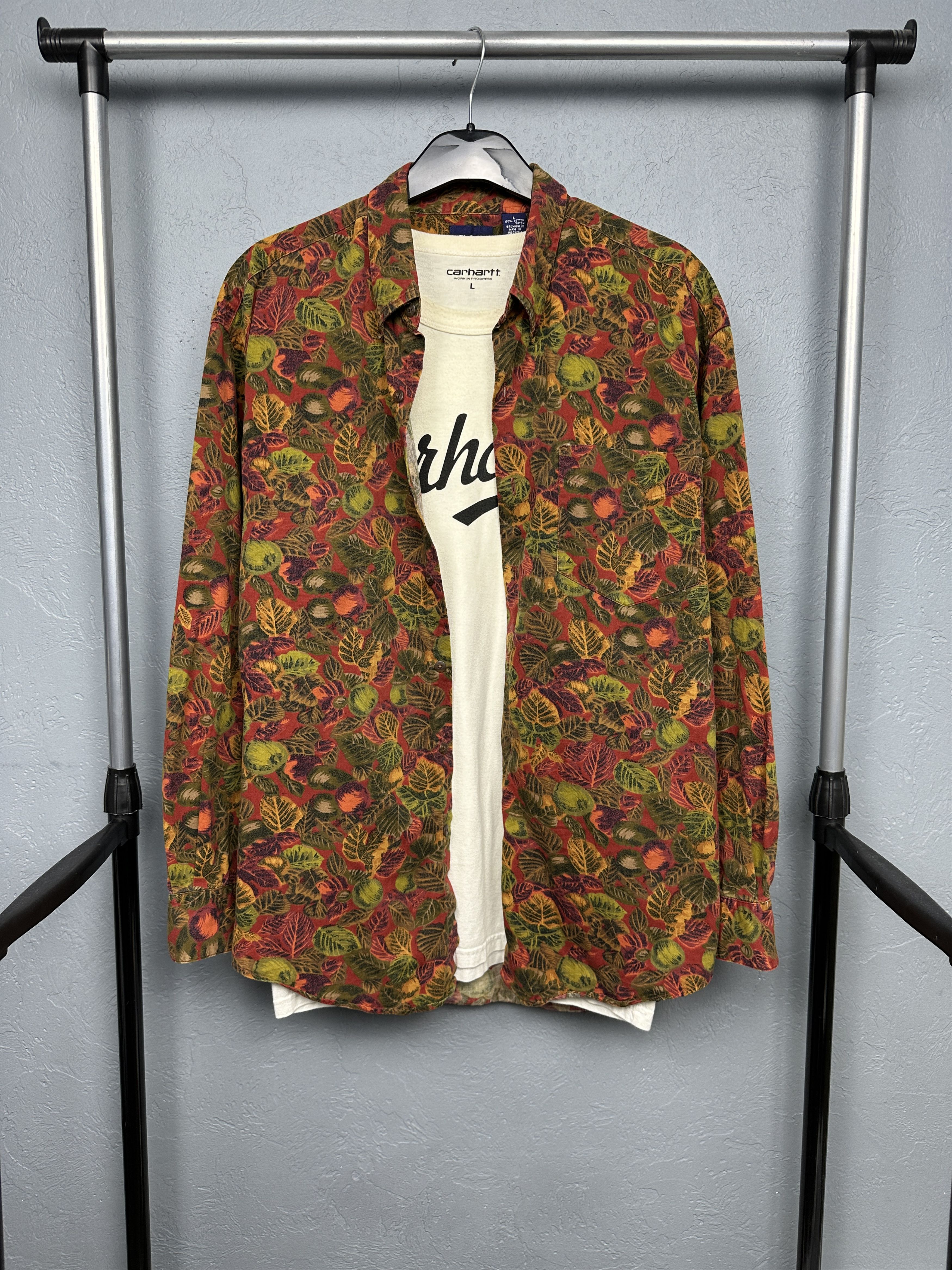 Gap Gap Vintage Mens Flannel Shirt Floral Print Size US L / EU 52-54 / 3 - 1 Thumbnail