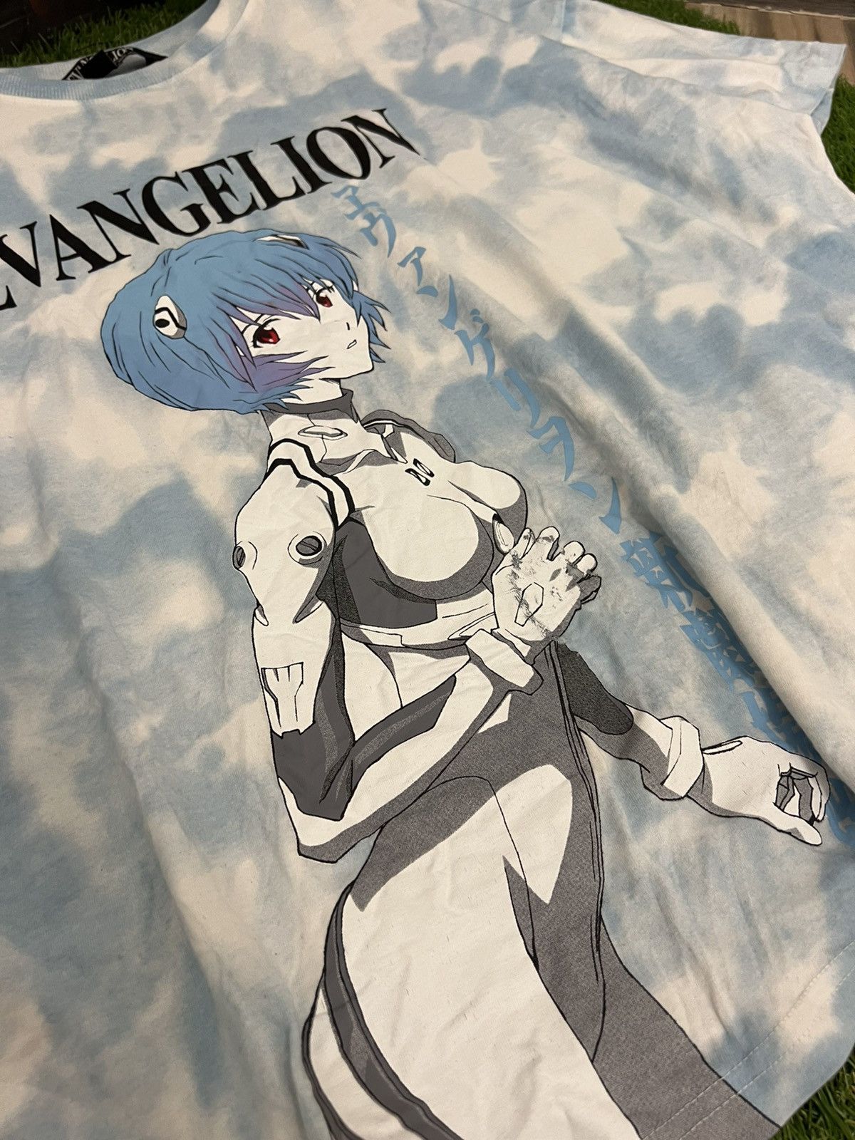 Japanese Brand × Vintage Retro Anime Evangelion Ayanami Rei Vintage Washed T-Shirt Size US XL / EU 56 / 4 - 6 Thumbnail