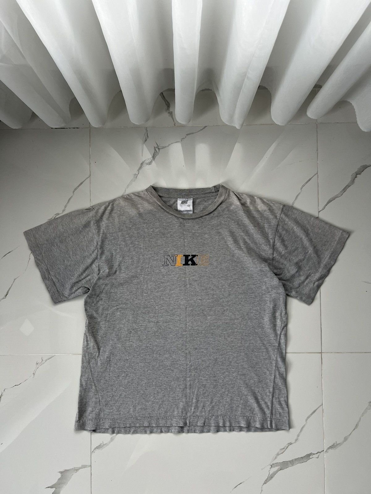 Nike × Vintage 90's NIKE TENNIS SWOOSH LOGO Y2K RARE SUNFADED Y2K TEE RETRO Size US M / EU 48-50 / 2 - 2 Thumbnail