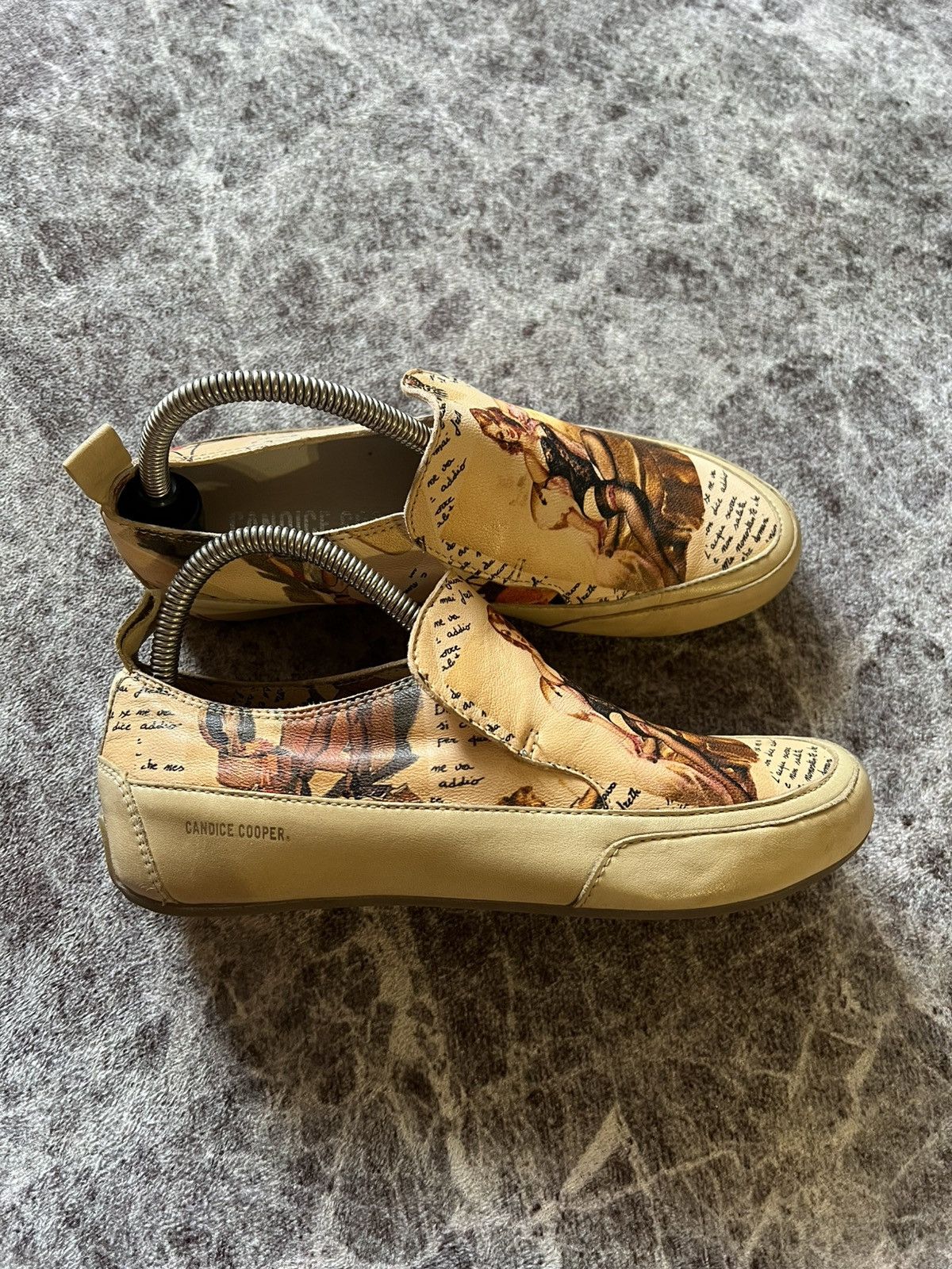 Other CANDICE COOPER HIGH TOP LEATHER SNEAKERS BEIGE Size 37 Size US 7 / IT 37 - 1 Thumbnail