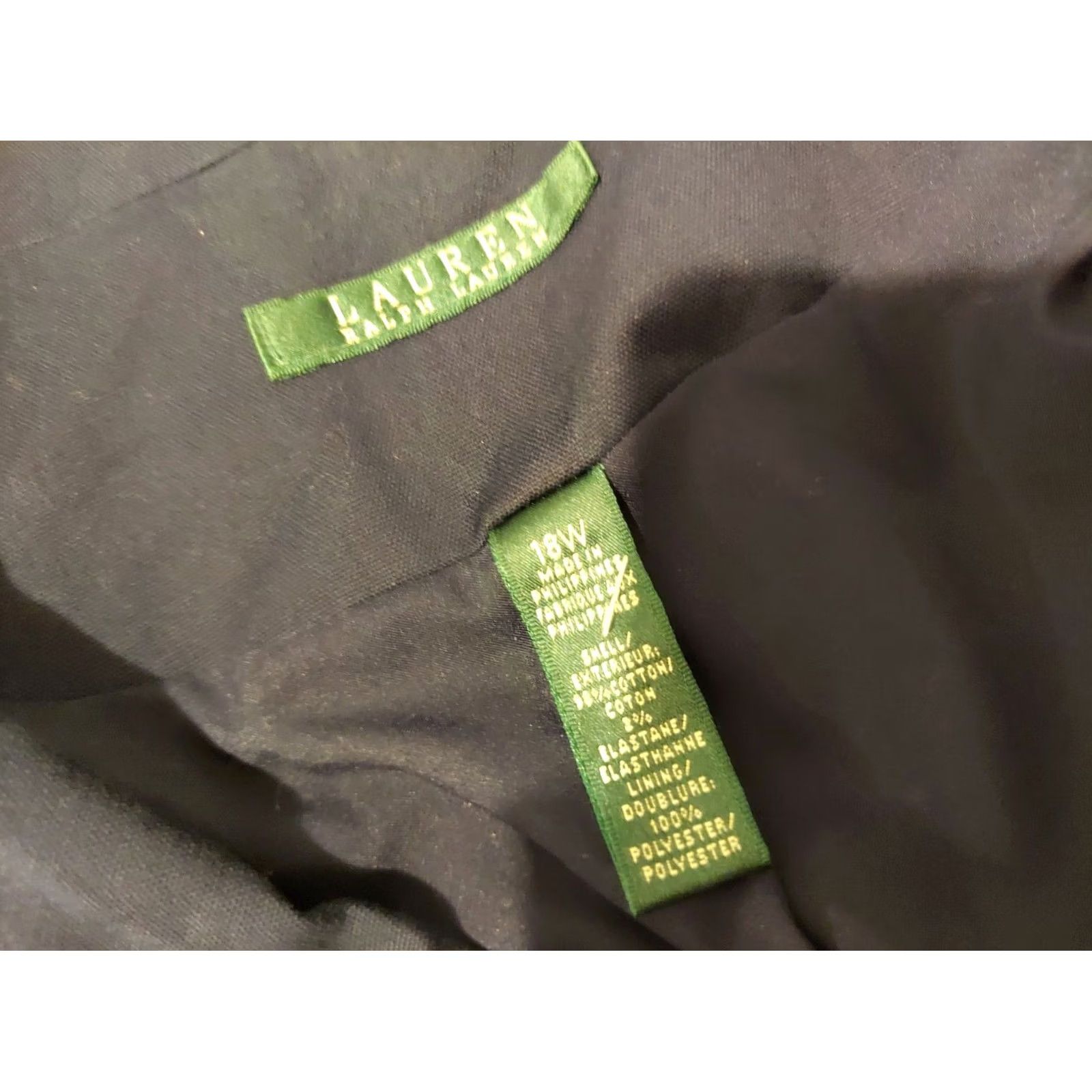 Polo Ralph Lauren Womens Polo Ralph Lauren Jacket 18W Navy Blue Cotton Jacket Women 18W Navy Blue Polo Ralph Lauren Shirt/ Jacket Size XXL / US 16-18 / IT 52-54 - 5 Thumbnail