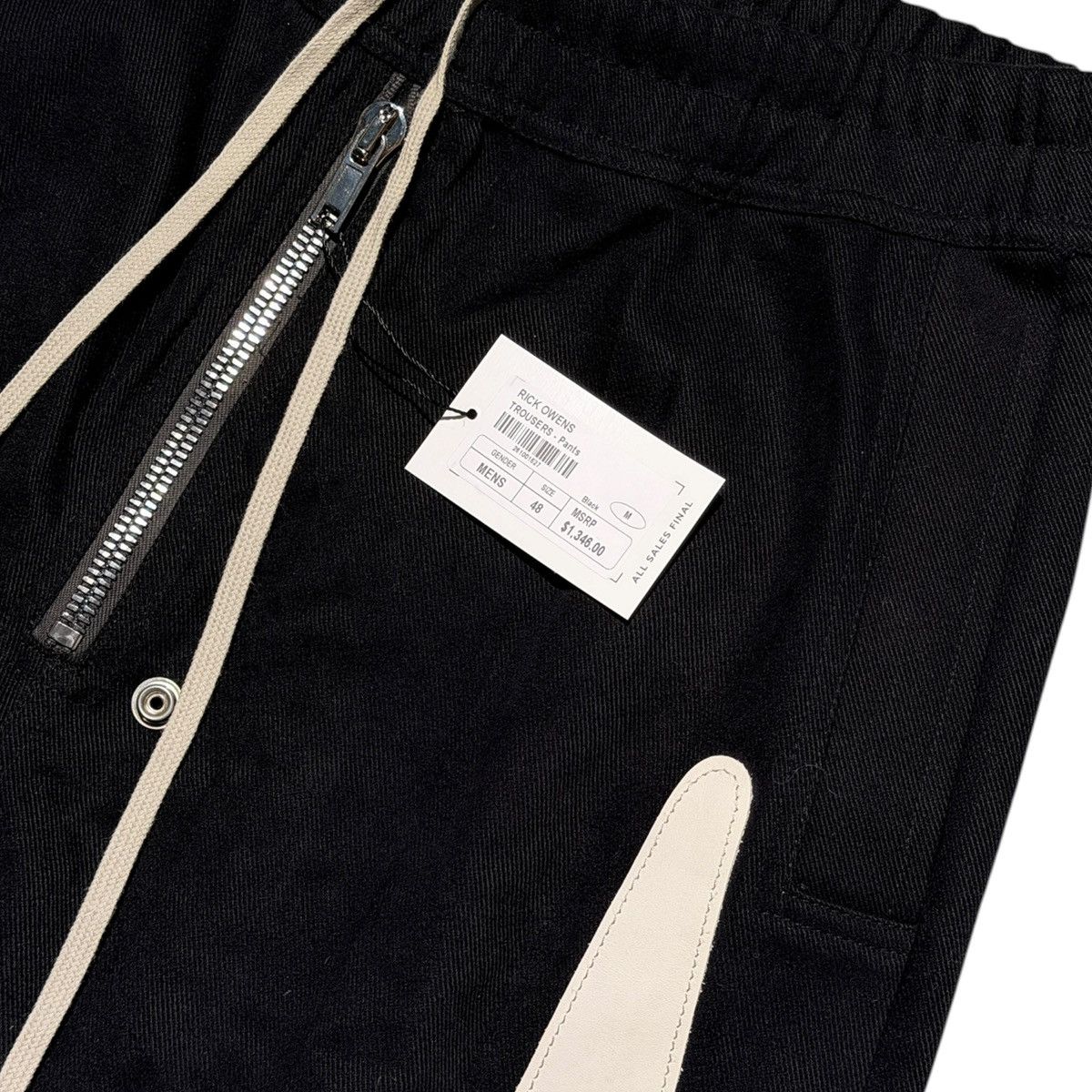Rick Owens $1,400 FW22 Strobe Geth Bela leather pant Size US 31 - 2 Thumbnail