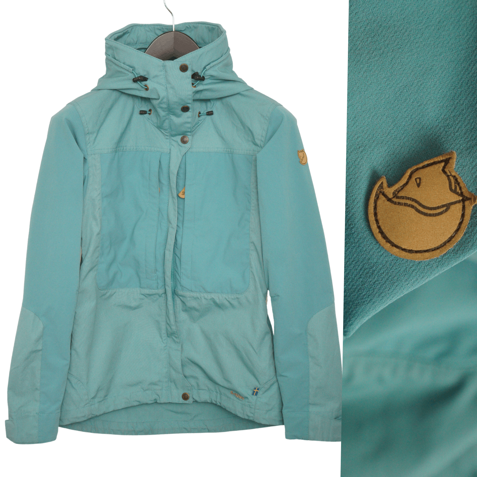 Image of Fjallraven Women Fjällräven Jacket Blue Waterproof 89126 Keb Xs Van133