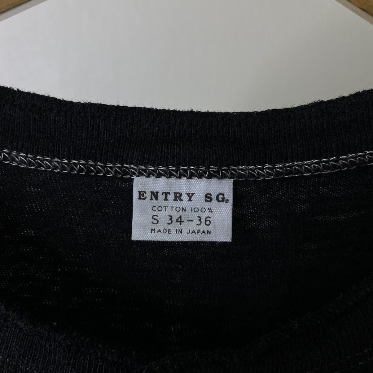 Japanese Brand Entry SG Black Blank Tee Made in Japan Size US S / EU 44-46 / 1 - 3 Thumbnail