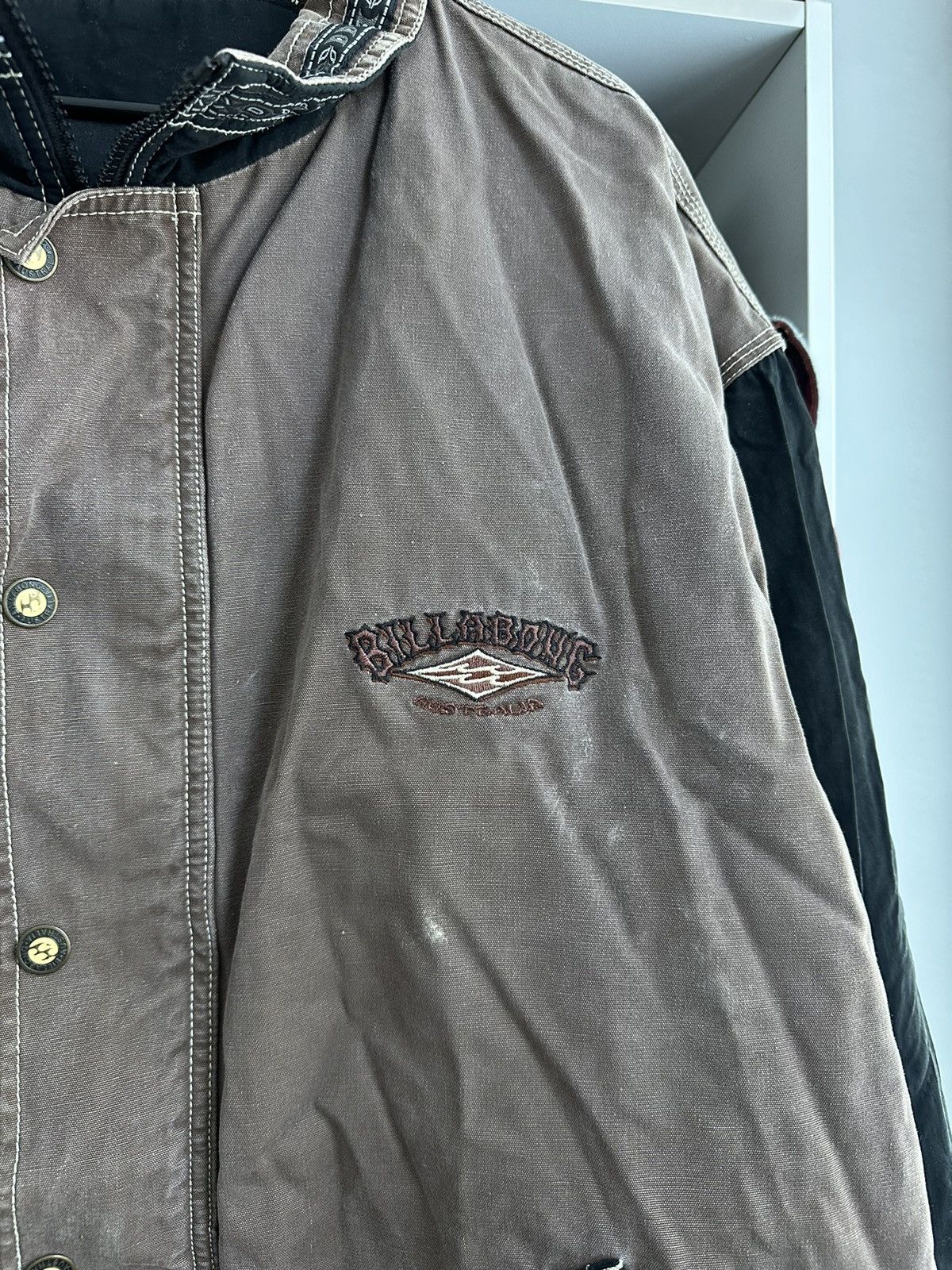 Billabong 🔥VINTAGE 2 SIDED REVERSIBLE BILLABONG JACKET🔥 Size US L / EU 52-54 / 3 - 6 Thumbnail