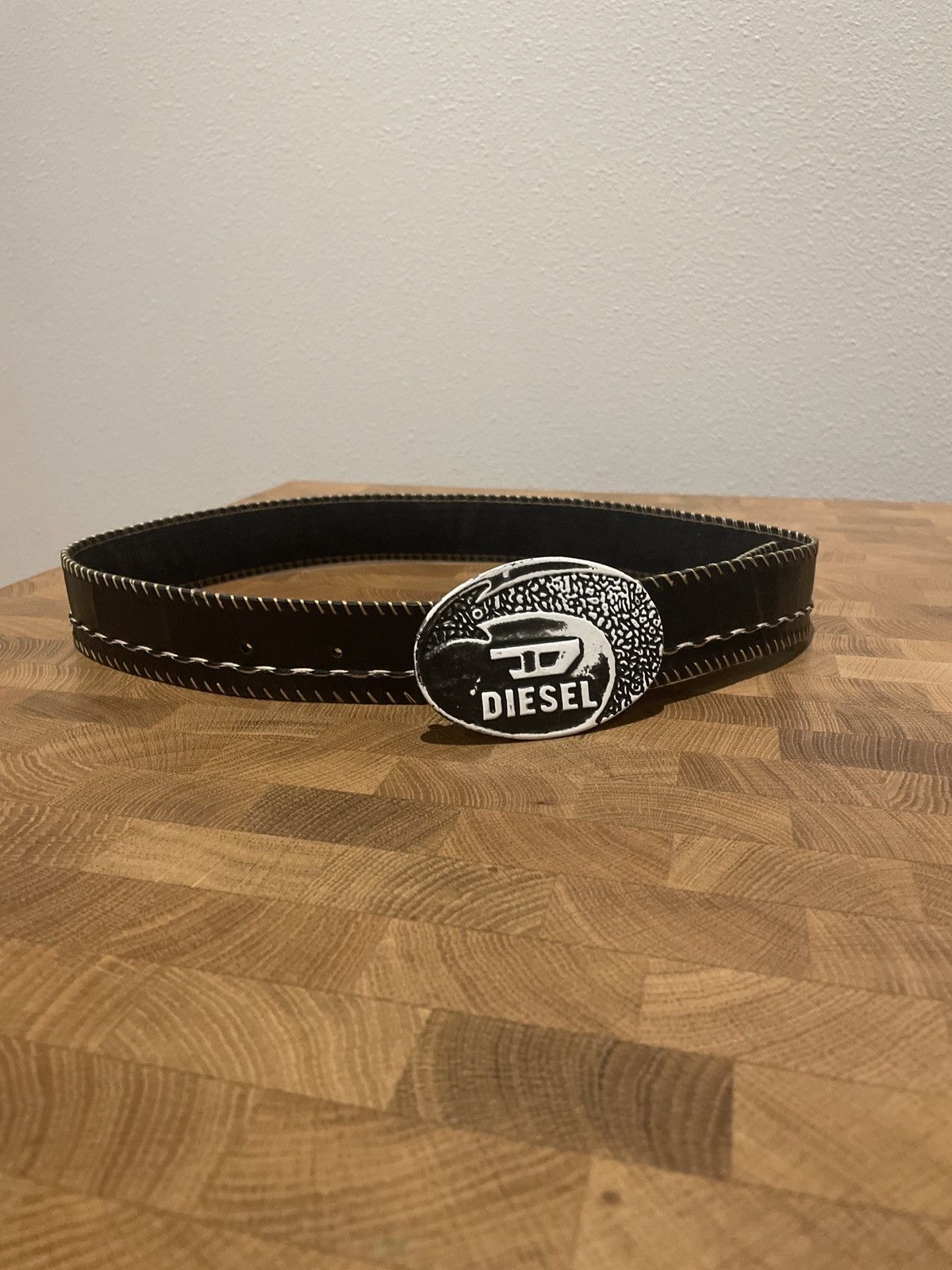 image of Diesel Vintage Belt in Black, Men's