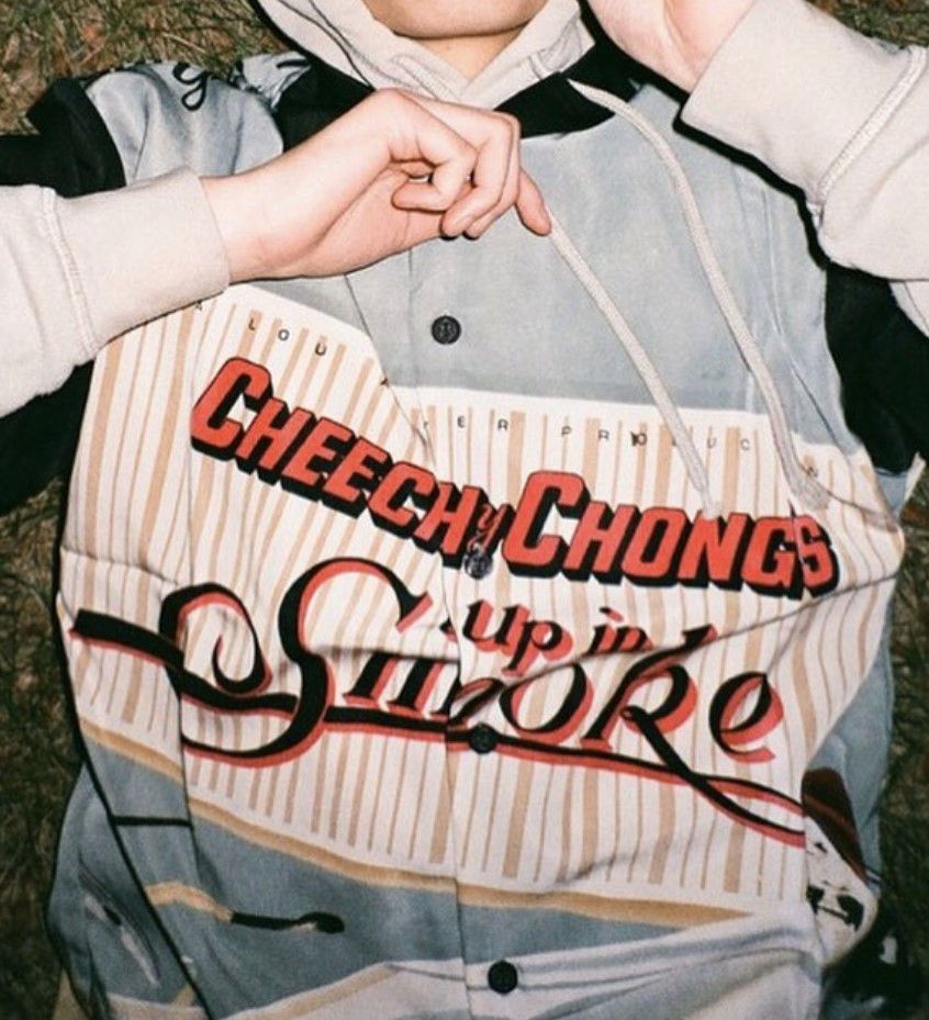 image of Archival Clothing x Vintage Archive Cheech And Chong Buttonup Up In Smoke, Men's (Size XL)